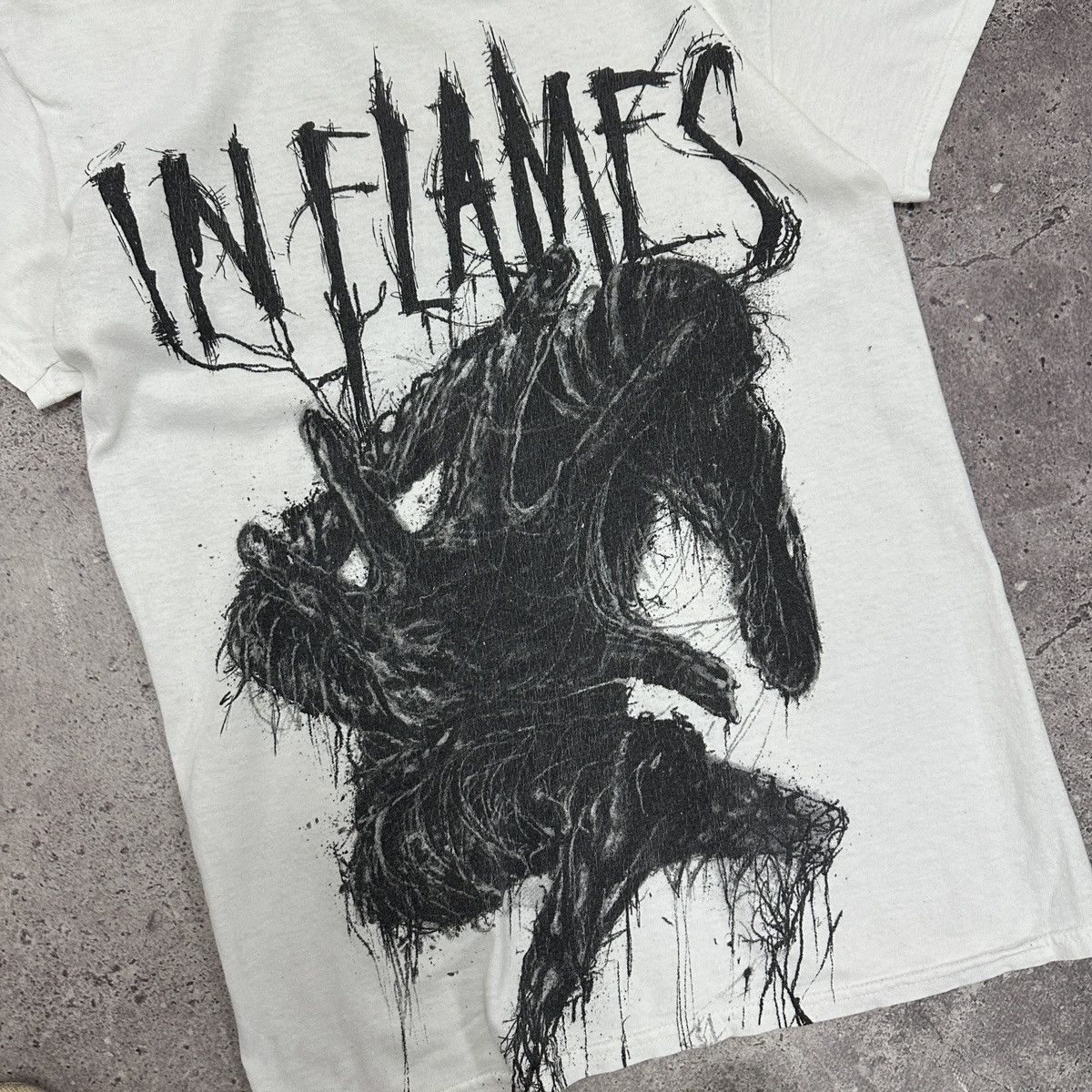 Band Tees Vintage 00s Inflames AOP horror tee y2k nightmare rock band Size US S / EU 44-46 / 1 - 5 Thumbnail
