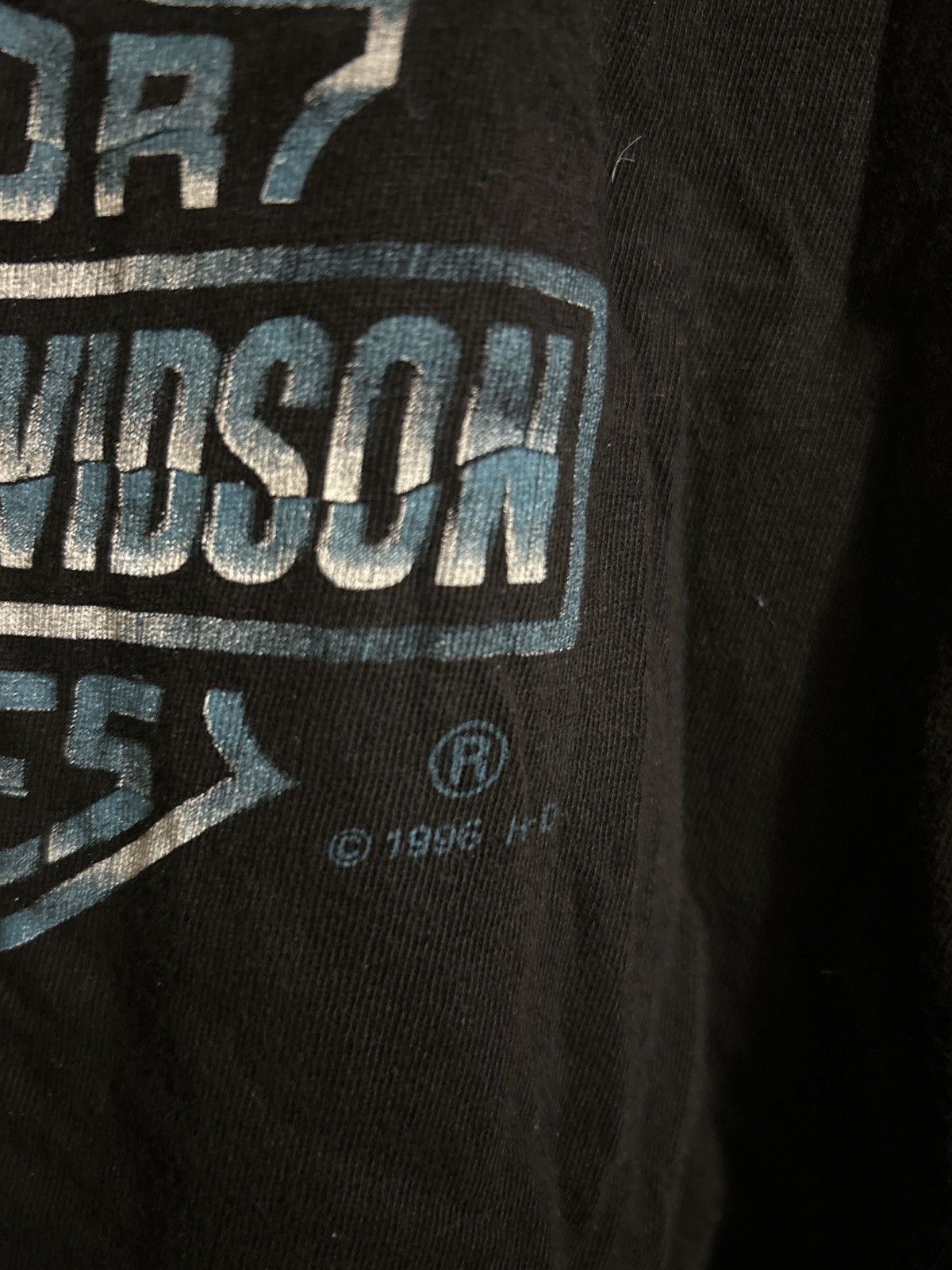 Harley Davidson × Vintage Vintage 1996 HD metal eagle t shirt Size US XL / EU 56 / 4 - 4 Thumbnail