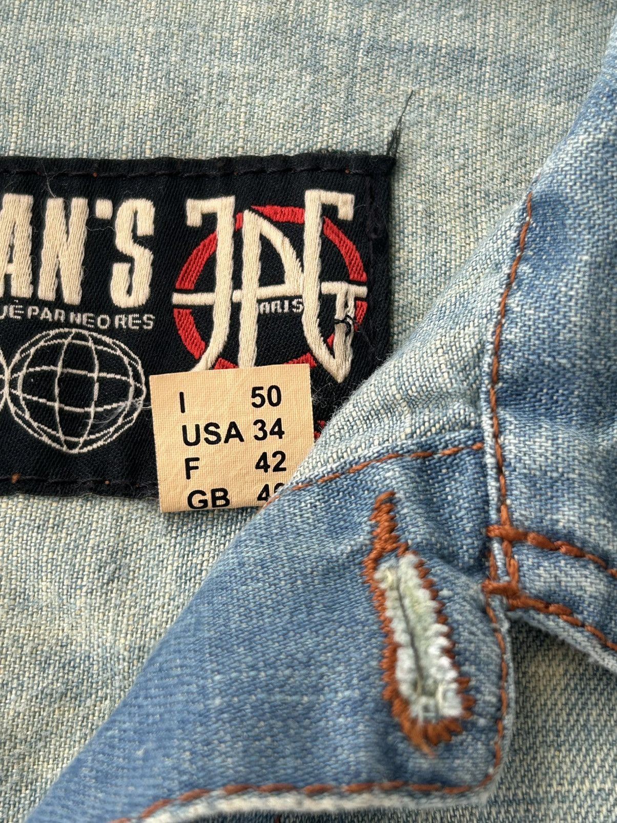 Jean Paul Gaultier Vintage Jean Paul Gaultier cropped belted denim jacket 90's Size M / US 6-8 / IT 42-44 - 8 Thumbnail