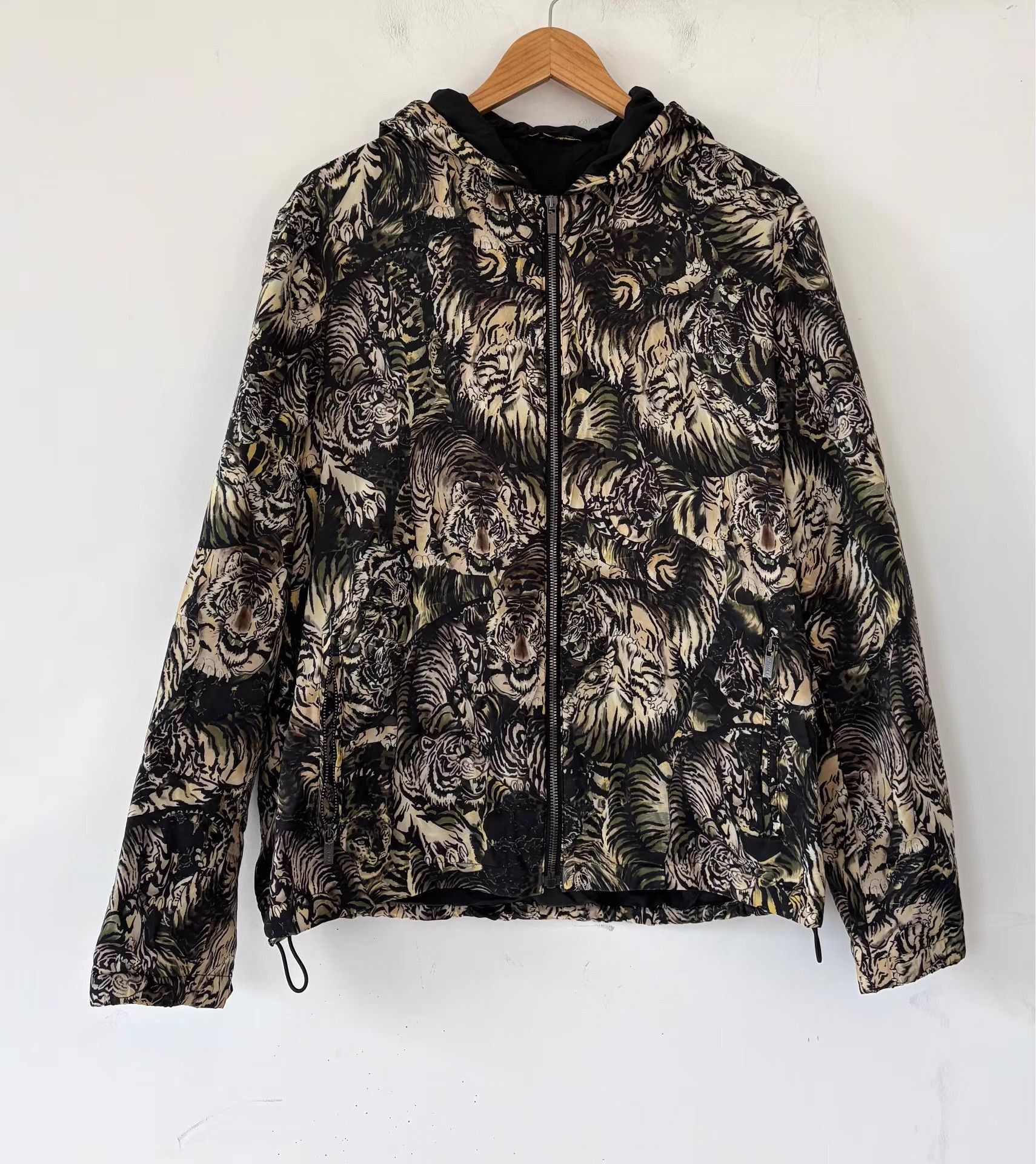 Roberto Cavalli Multi Print Hooded Light Jacket Size US M / EU 48-50 / 2 - 1 Thumbnail