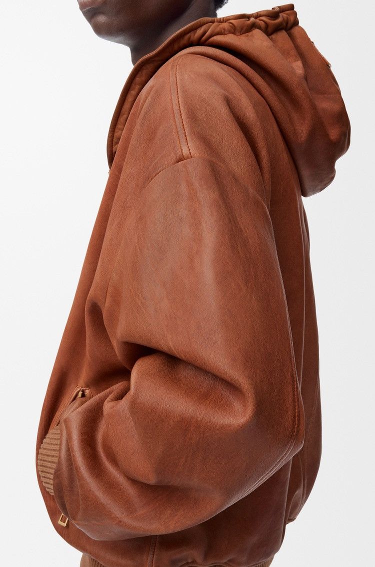 Loewe 🔥$8.5K VALUE🔥 Hooded jacket in nappa lambskin Size US L / EU 52-54 / 3 - 4 Thumbnail