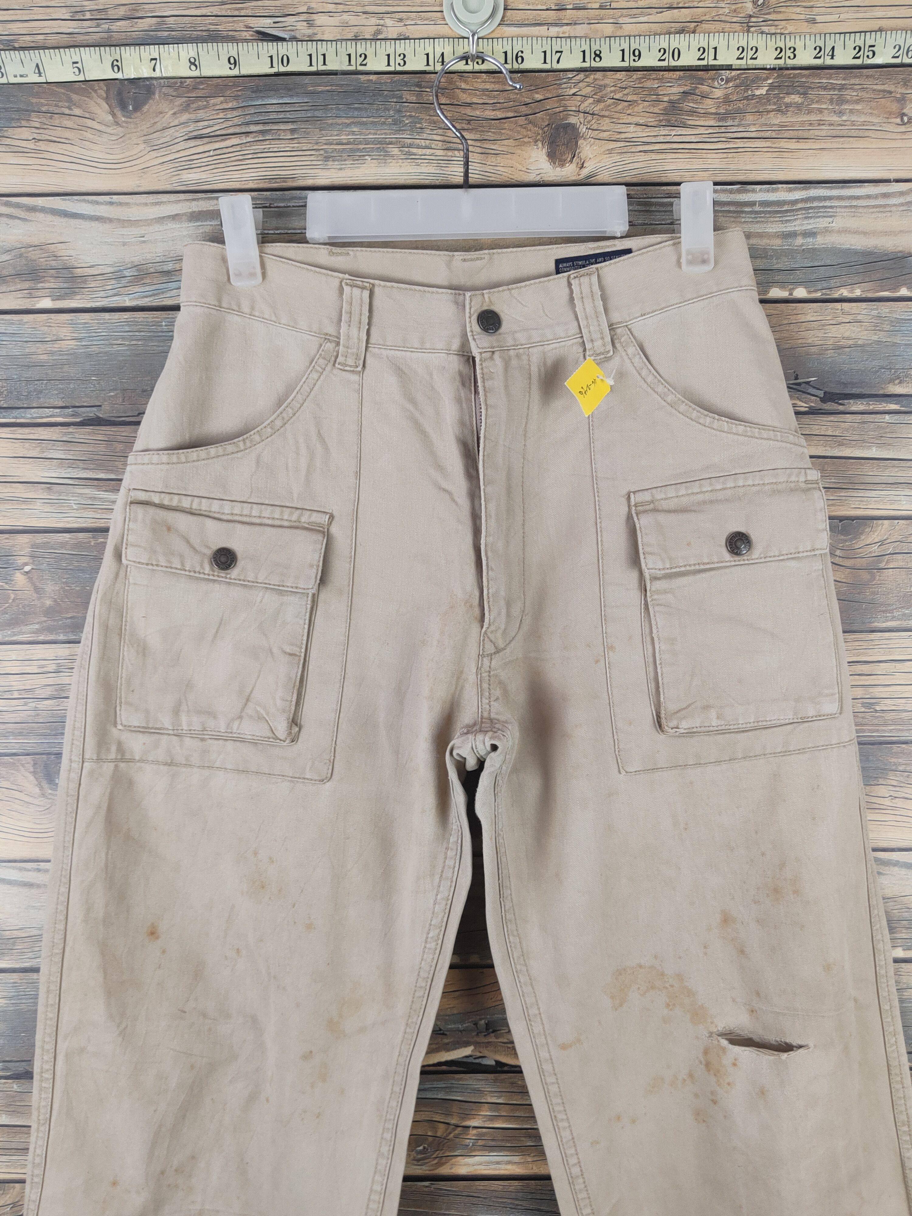 Japanese Brand DL Uniqlo vintage bushpants Beige cargo Pants #46-246T Size US 28 / EU 44 - 2 Thumbnail