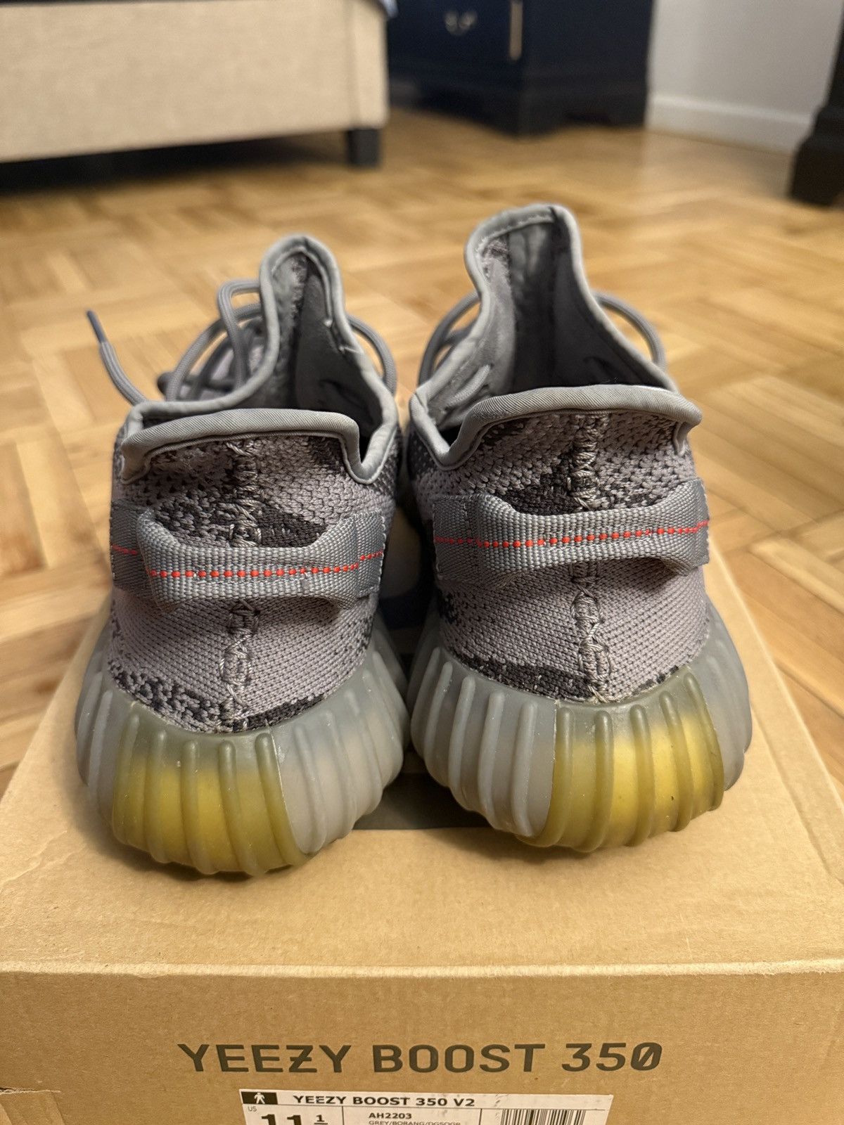 Adidas Adidas Yeezy 350v2 Beluga Size US 11.5 / EU 44-45 - 4 Thumbnail