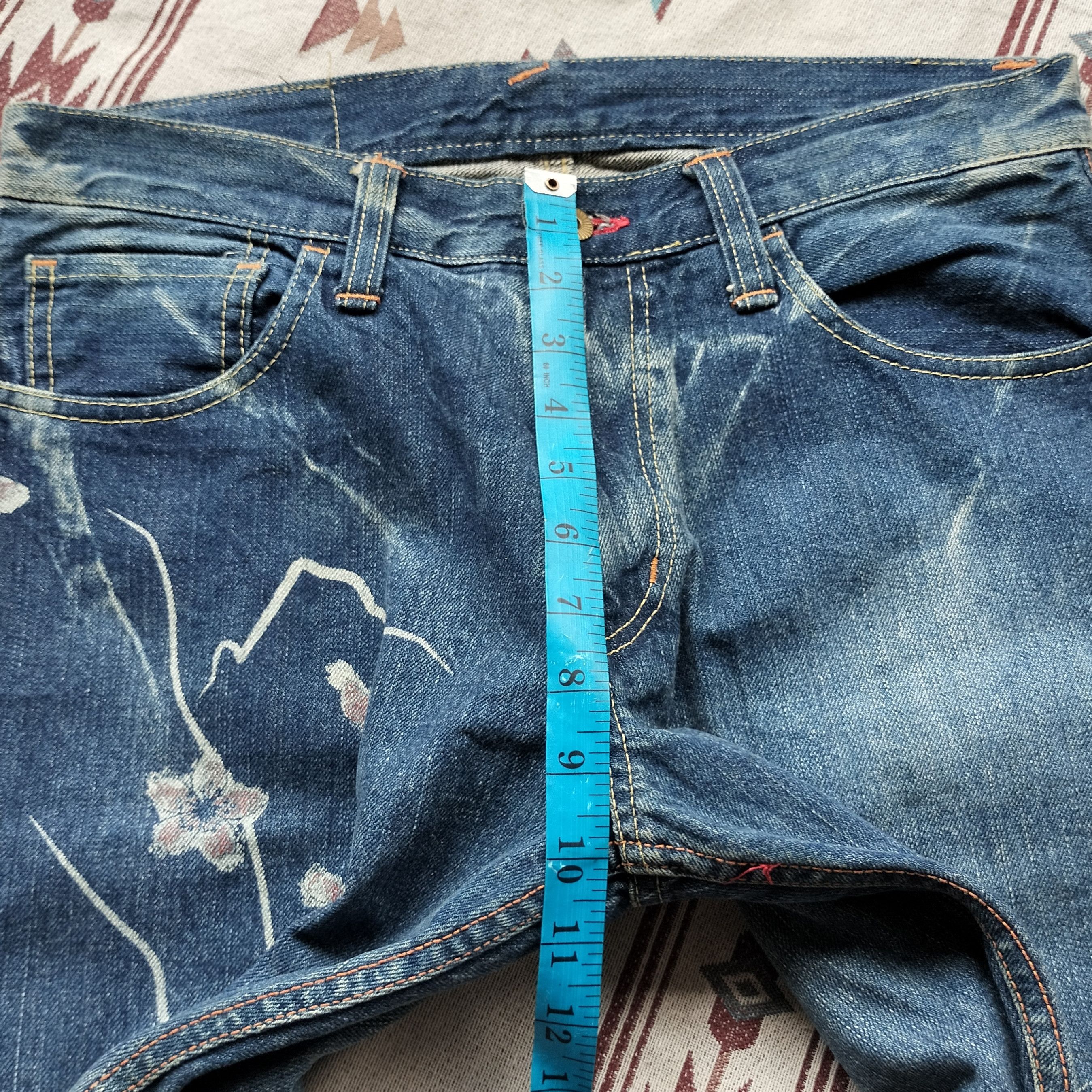 Sugar Cane Vintage japan koi art marble denim Size US 32 / EU 48 - 14 Thumbnail