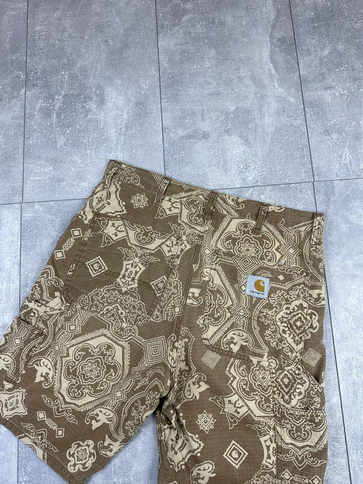 Carhartt Carhartt Single Knee Canwas Shorts Parch Logo Size US 31 - 4 Thumbnail