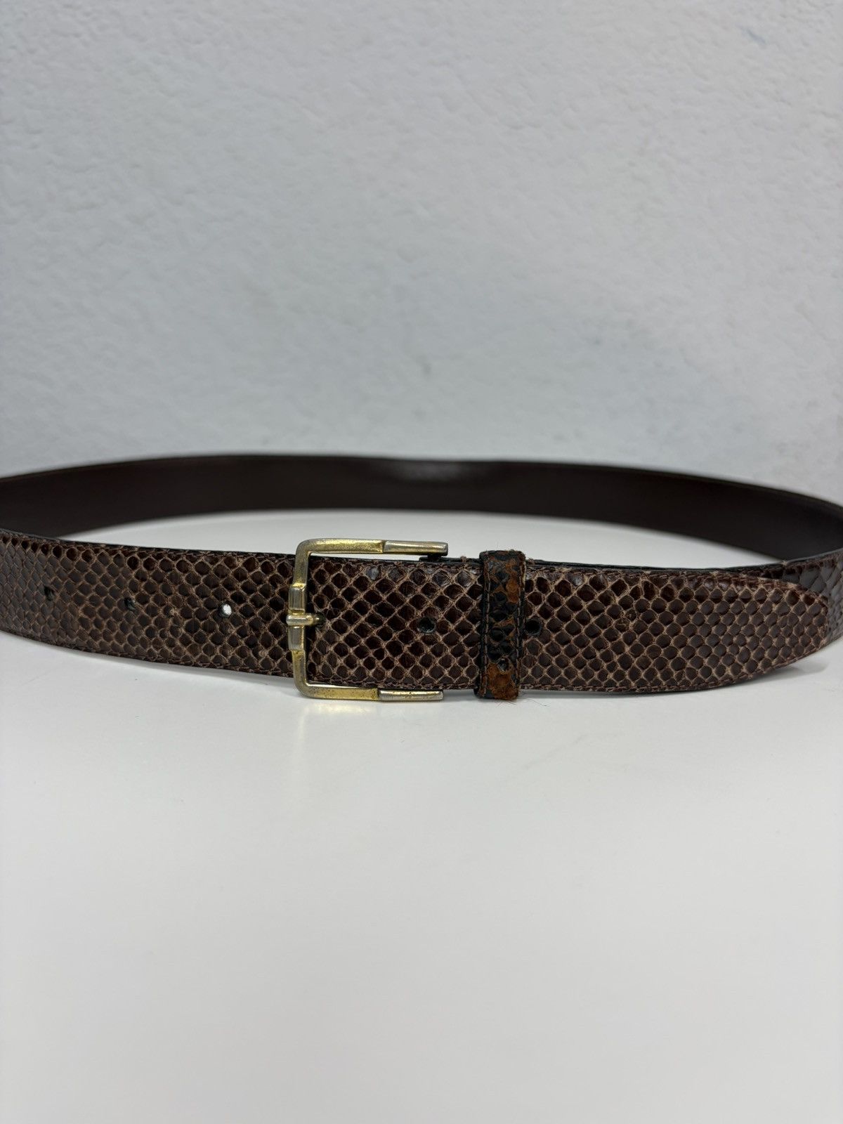 Hysteric Glamour Gothic Leather Belt with Sculpted Metal Panels LGB Vibe Size 32 - 12 Thumbnail