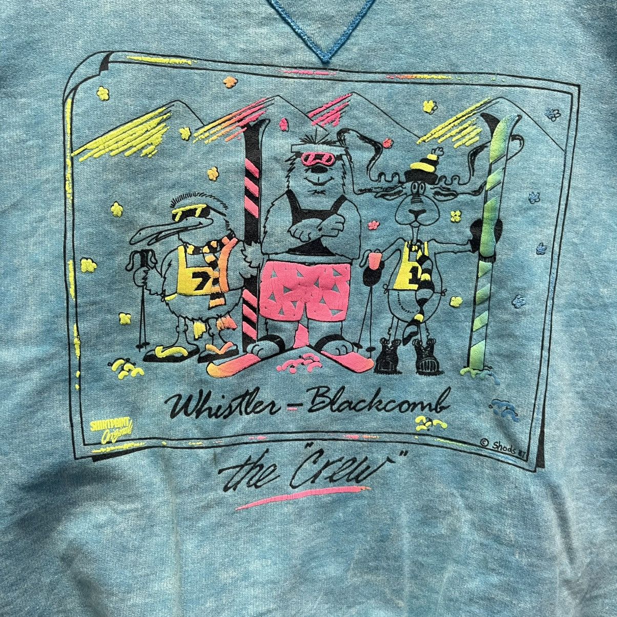 Vintage 1987 Whistler Blackcomb Vintage Sweatshirt Crewneck by SHODS Size US M / EU 48-50 / 2 - 3 Thumbnail