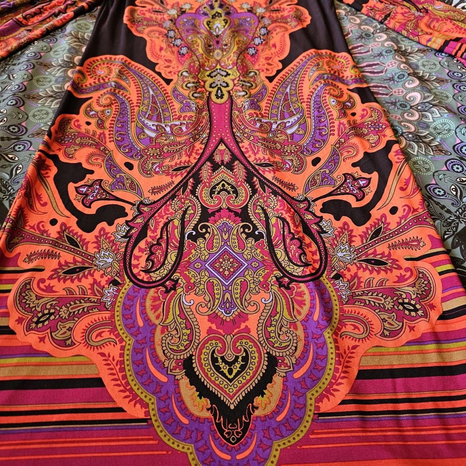 Designer Women's Orange and Purple Dress Size S / US 4 / IT 40 - 2 Thumbnail