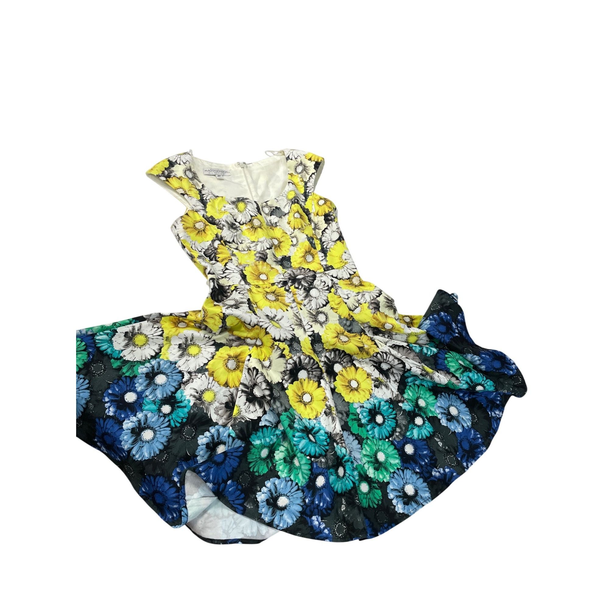 MAGGY LONDON Maggy London Petite Floral Fit Flare Dress size 4P SKU 8920 Size S / US 4 / IT 40 - 8 Thumbnail