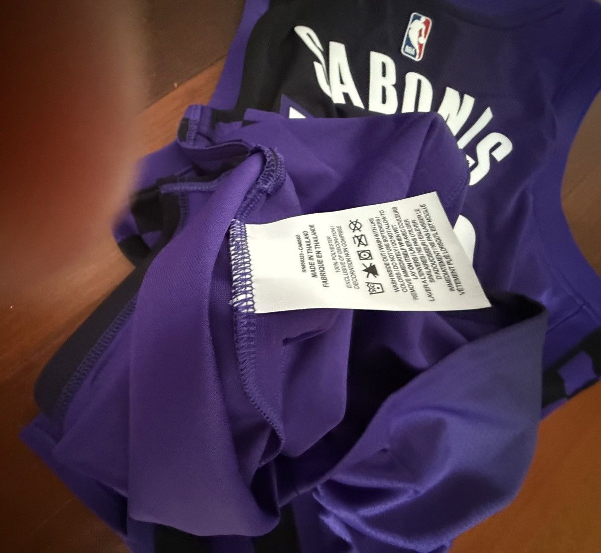 Jordan Brand Domantas Sabonis Unisex Sacramento Kings NBA Jersey Size US L / EU 52-54 / 3 - 6 Thumbnail