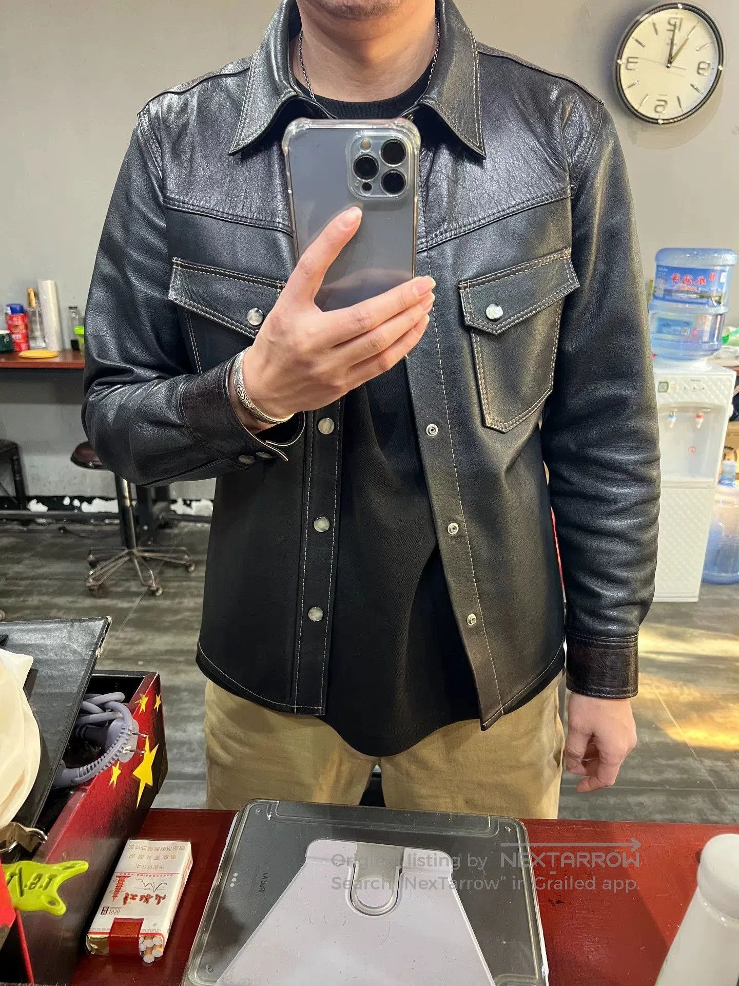 The Flat Head Flat Head Horse Leather Shirt. Size US M / EU 48-50 / 2 - 9 Thumbnail