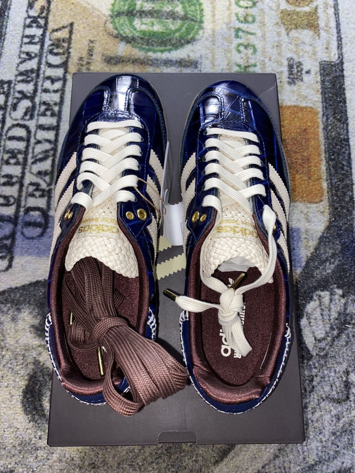 Adidas × Wales Bonner Adidas Samba Wales Bonner Navy Croc (8 Womens) Size US 7 / EU 40 - 5 Thumbnail