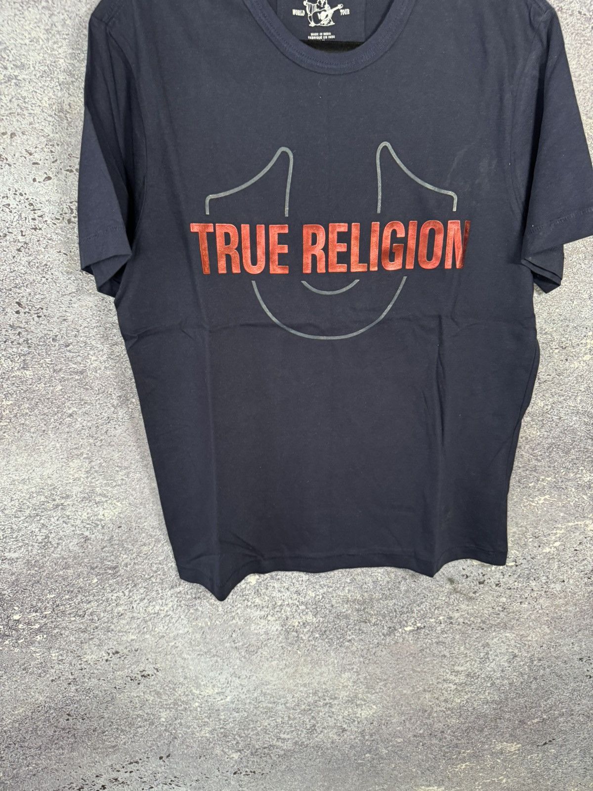 True Religion × Vintage Vintage True Religion Blue big logo tee Size US M / EU 48-50 / 2 - 4 Thumbnail