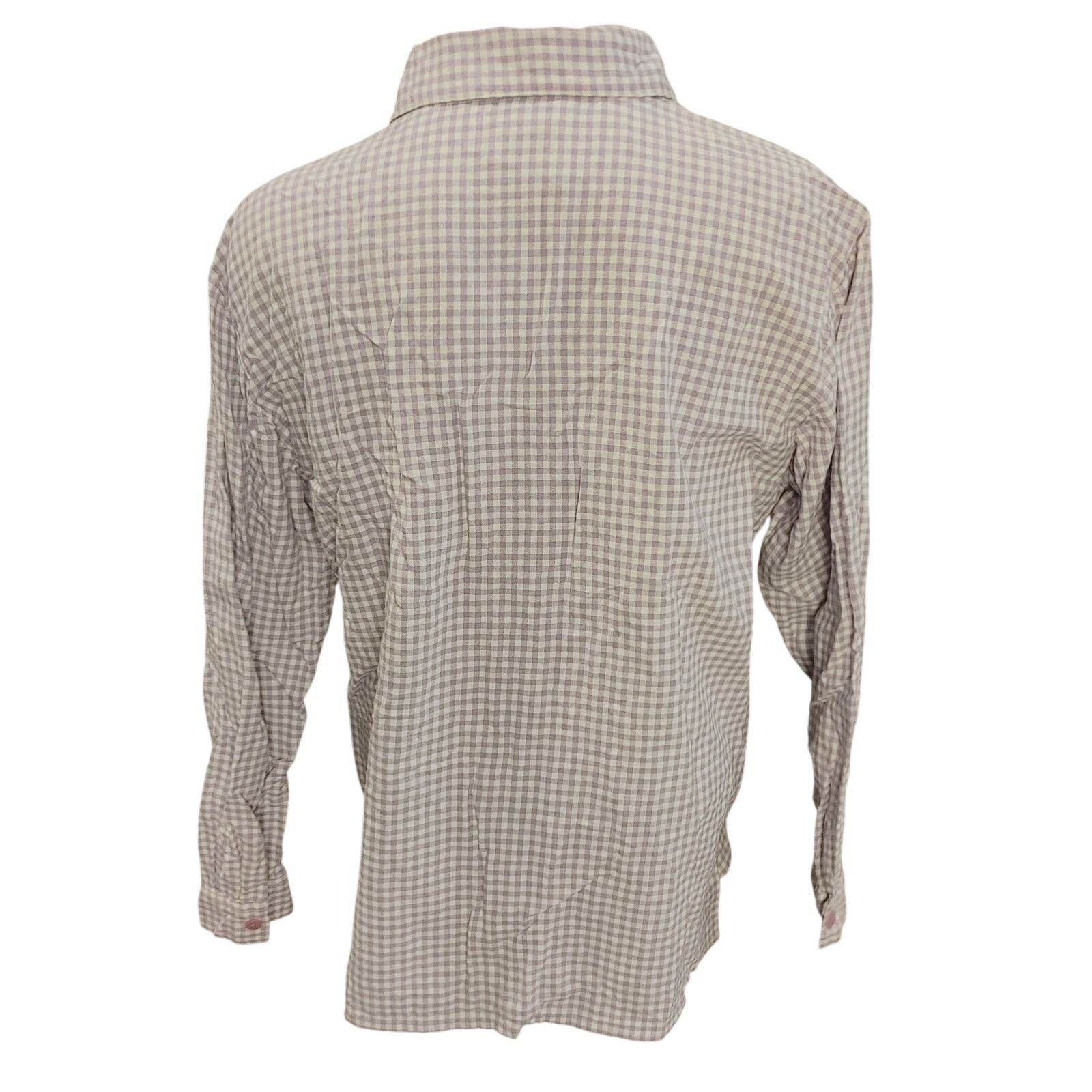 Other VTG BFA Classics Women L Purple/White Plaid Floral Shirt Size L / US 10 / IT 46 - 2 Thumbnail