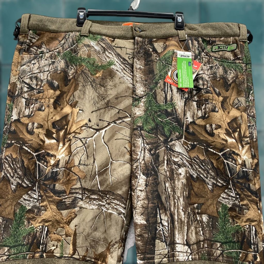 Vintage Drake Silencer Pants Mens 3XL Camouflage Cargo Fleece Lined NWT Brown Polyester 32in Inseam Slim/Regular Front Flat Front Size US 39 - 1 Thumbnail