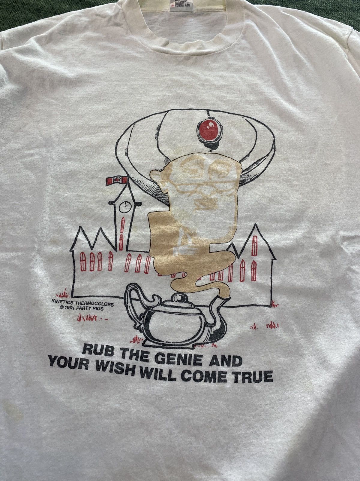 Vintage Genie T-shirt 90’s Size US XL / EU 56 / 4 - 2 Thumbnail