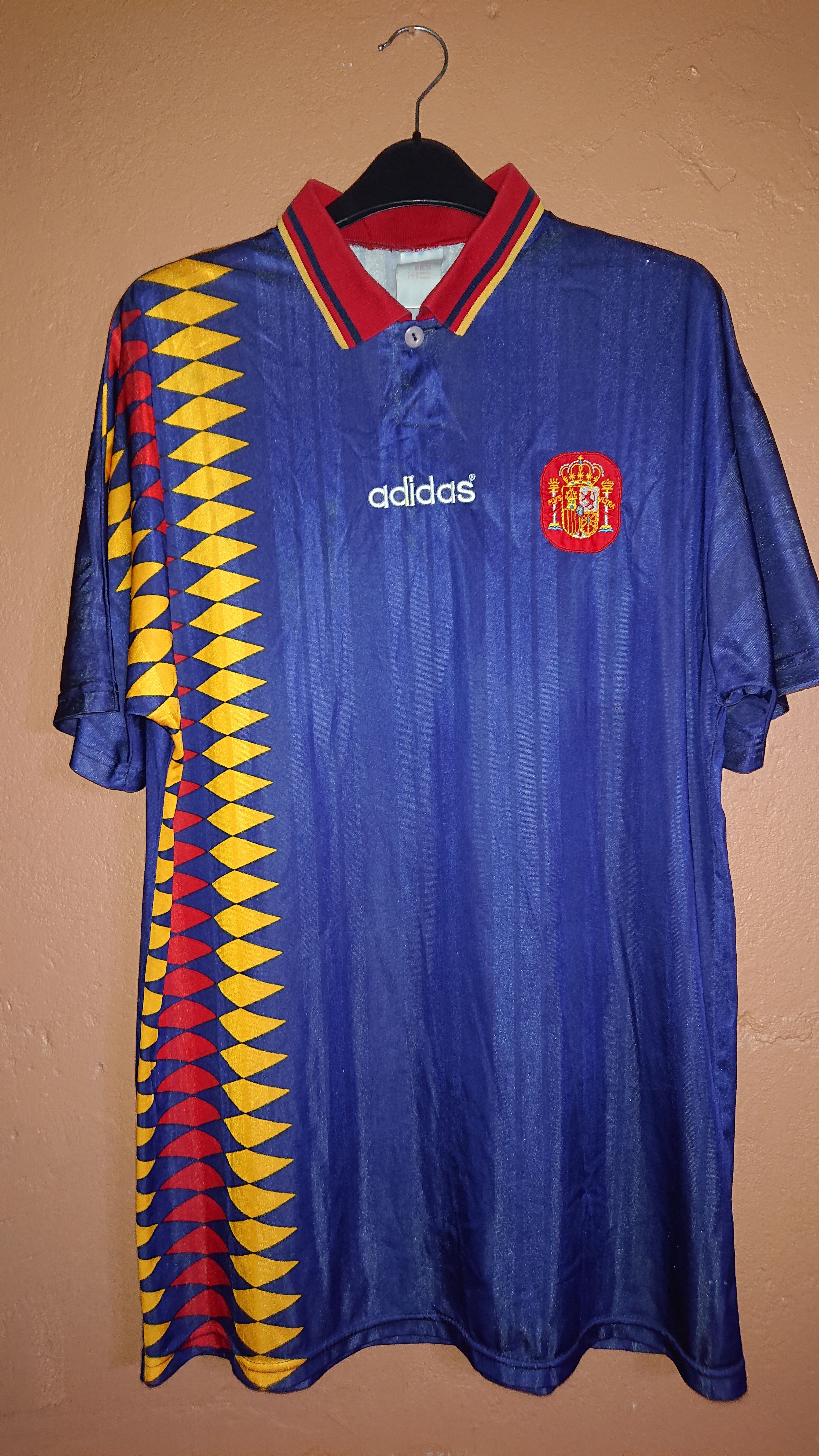 image of Rare Spain 1994 Adidas Third Shirt Xlarge in Bleu, Men's