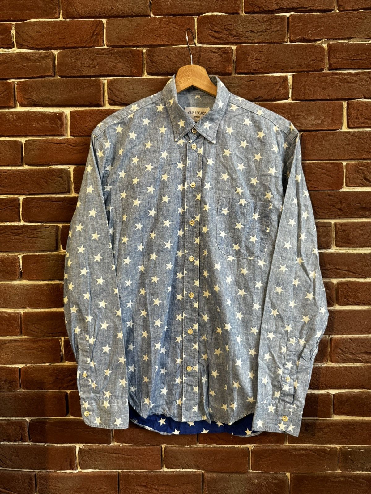 Our Legacy Rare Our Legacy Pattern 48 Stars Button Up Shirt Shirting Size US M / EU 48-50 / 2 - 1 Thumbnail