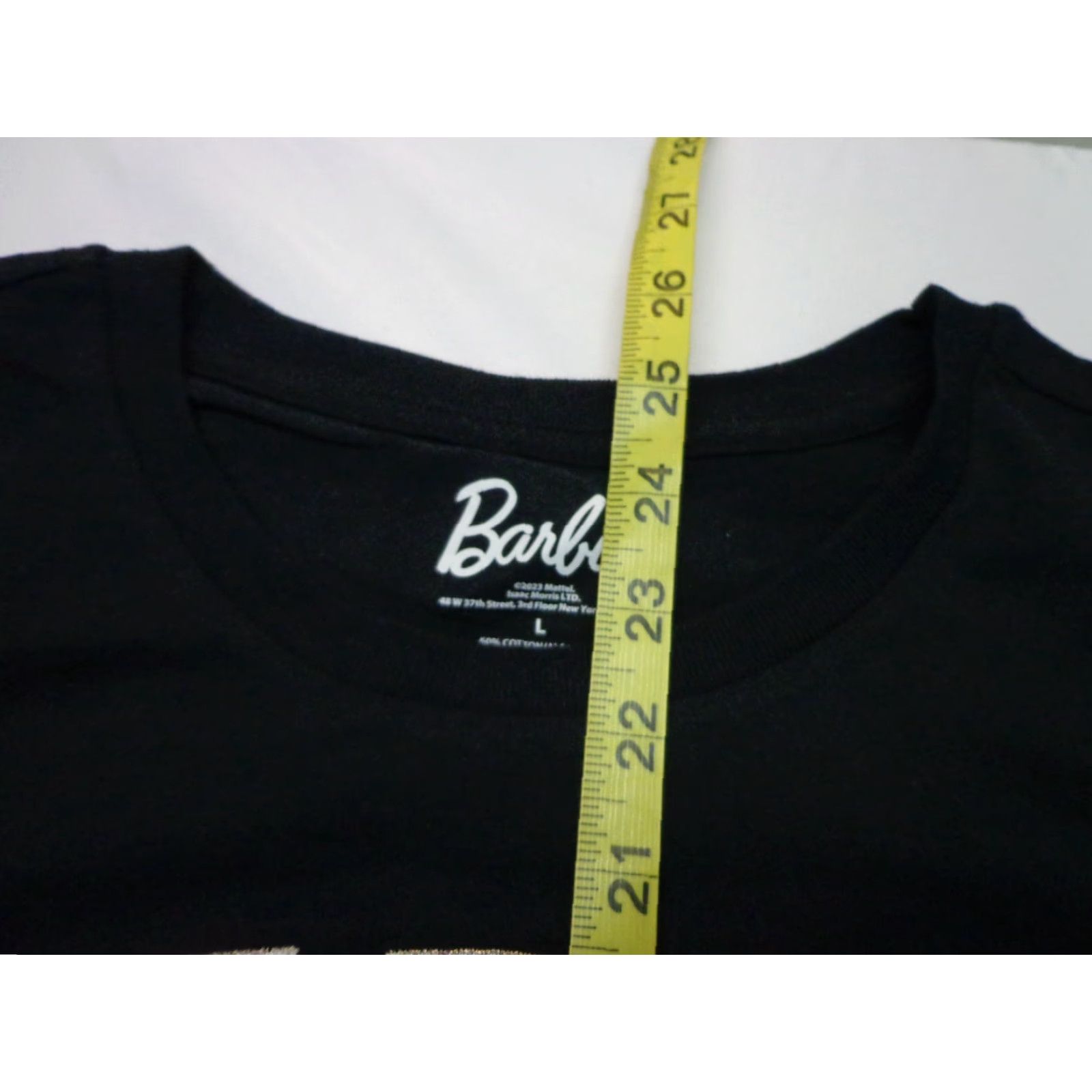 Vintage Barbie T-Shirt Black Women's Large Size L KNOW NO LIMITS Casual Basic Short Sleeve Cotton Polyester Logo NEW Size L / US 10 / IT 46 - 5 Thumbnail
