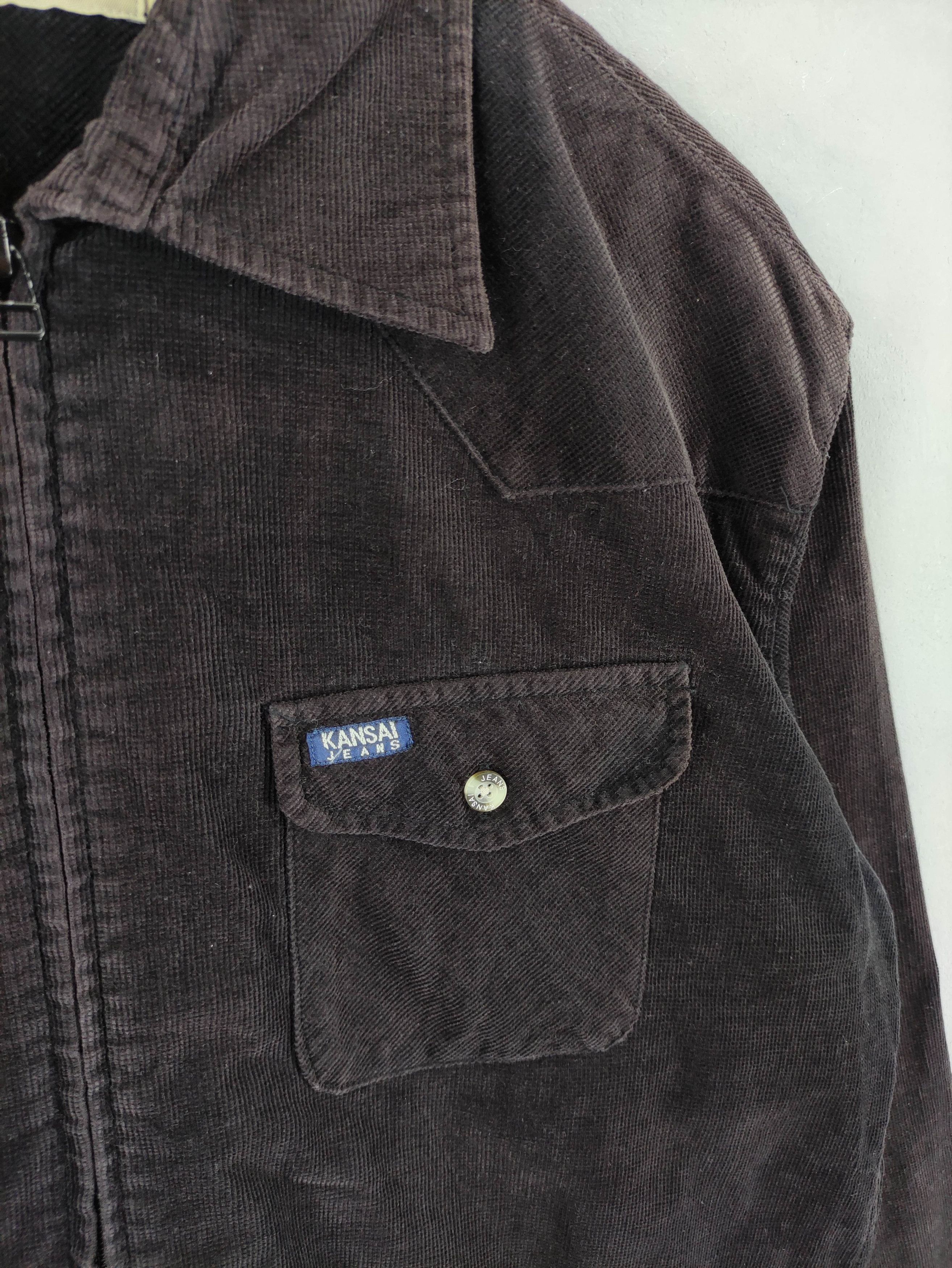Kansai Yamamoto Vintaage Kansai Jeans Corduroy Jacket Zipper Size US L / EU 52-54 / 3 - 2 Thumbnail