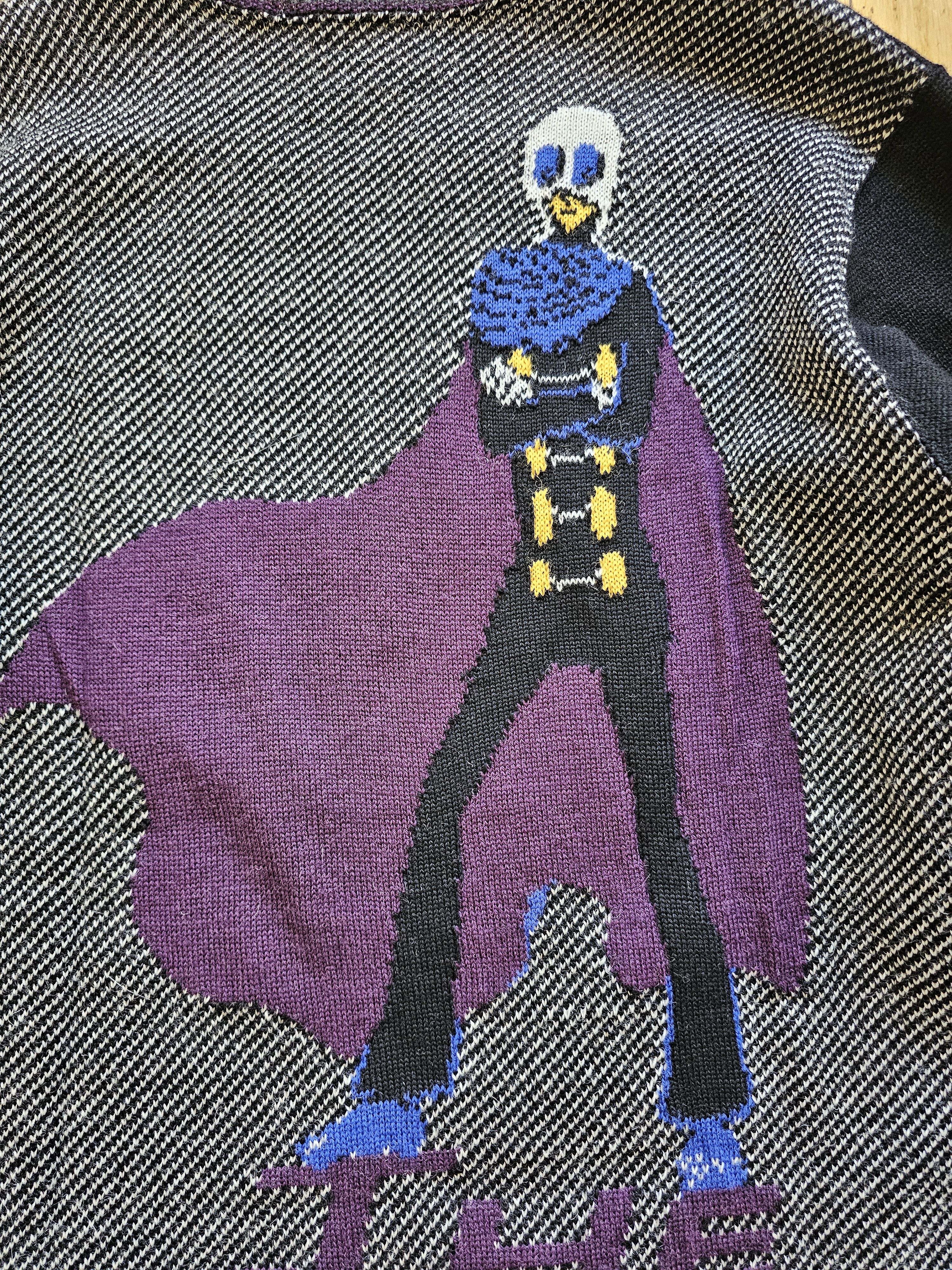 Yohji Yamamoto Shotaro Ishinomori "The Skull Man" Anime Knit Size US L / EU 52-54 / 3 - 9 Thumbnail