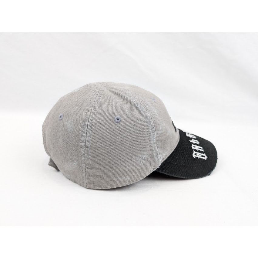 Balenciaga o1rshd1 Size: L / Cut Up Hat / Cap in Gray/Black Size ONE SIZE - 11 Thumbnail