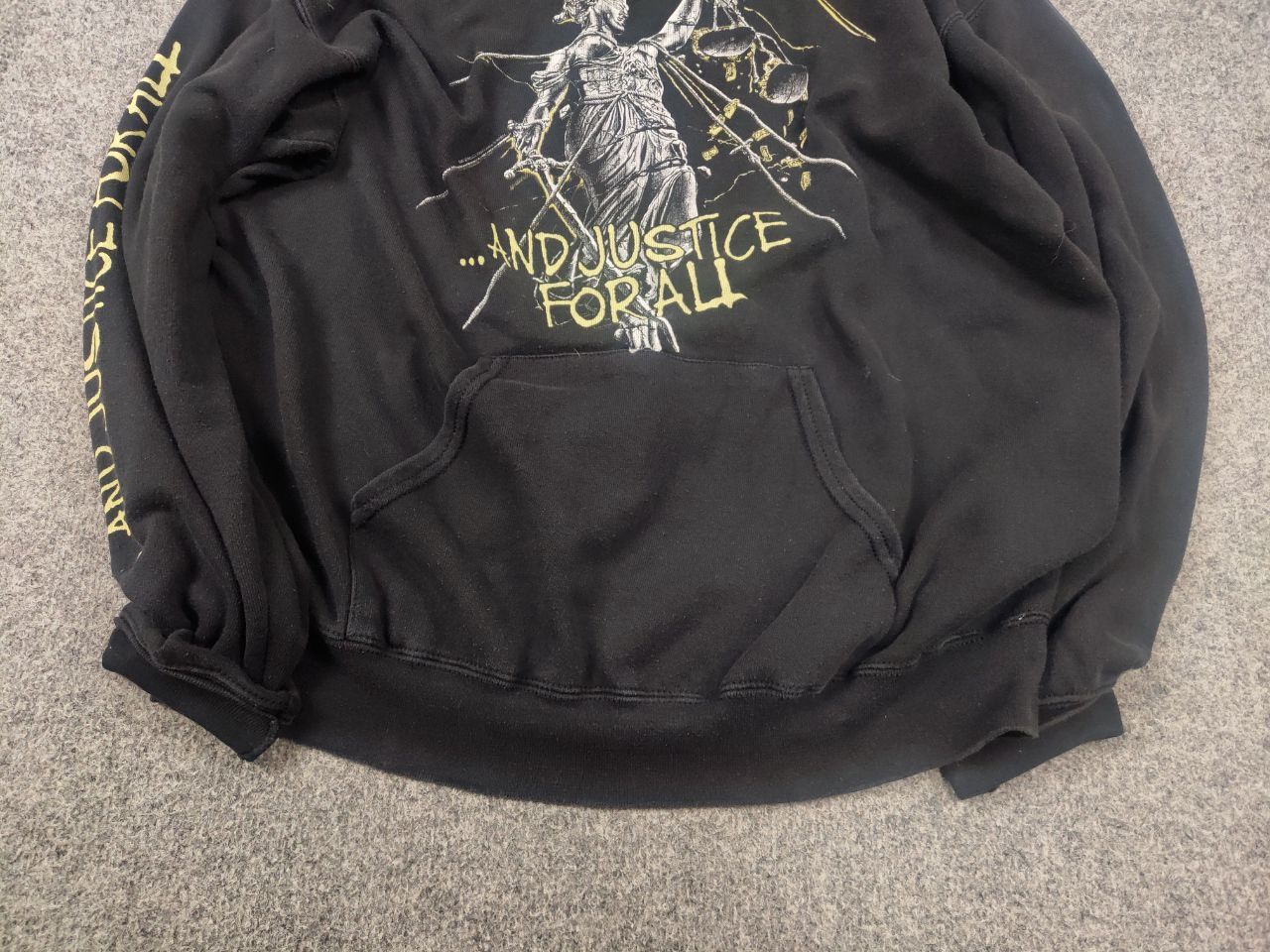 Vintage Vintage Metalicca Justice for All Black Hoodie Rock 90's Size US L / EU 52-54 / 3 - 5 Thumbnail