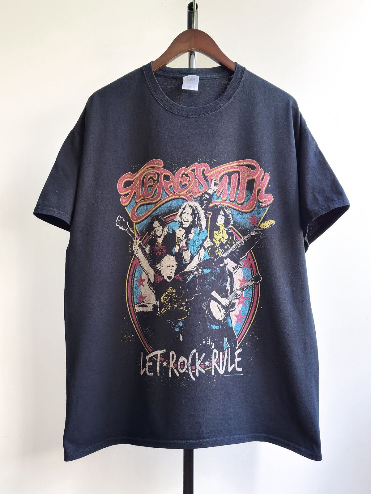 Band Tees VINTAGE Y2K AEROSMITH LET ROCK RULE BAND PROMO TEE Size US XL / EU 56 / 4 - 1 Thumbnail