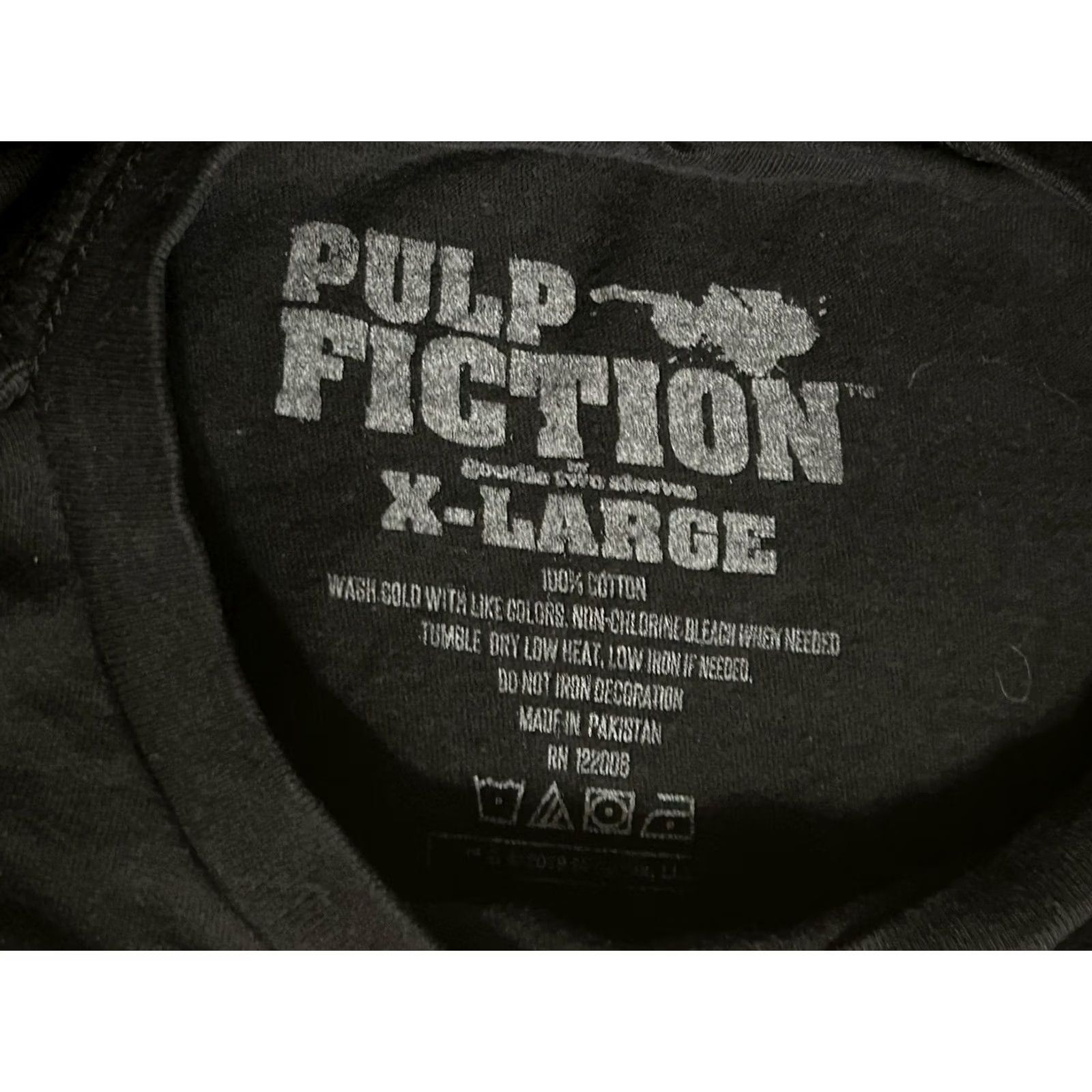 Vintage Pulp Fiction Shirt Men XL Black Short Sleeve - Logo Graphic Men's T-Shirt Size US XL / EU 56 / 4 - 7 Thumbnail