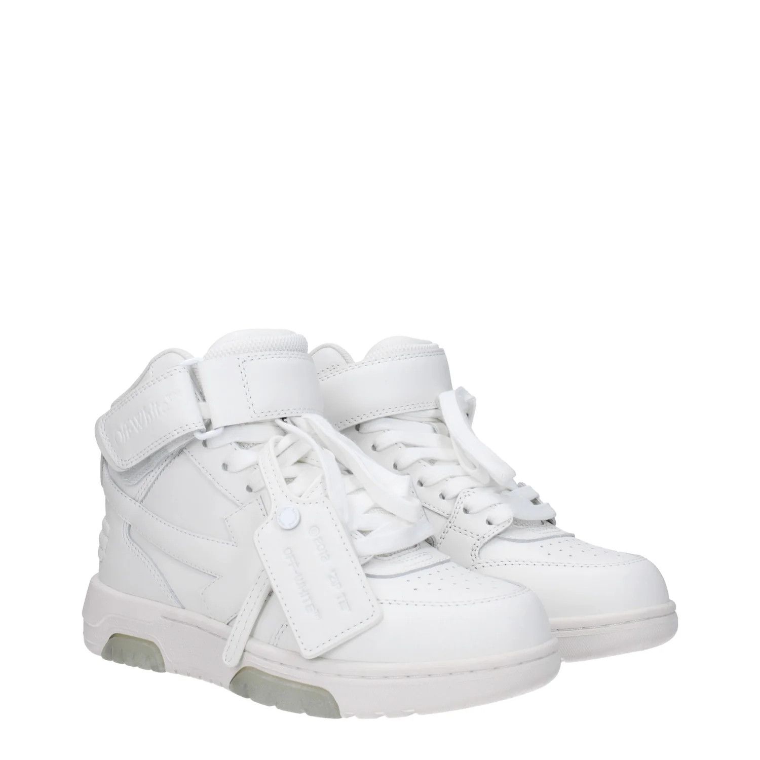 Off-White ob1o1e1124 Leather Sneakers in White Size US 5 / IT 35 - 2 Thumbnail