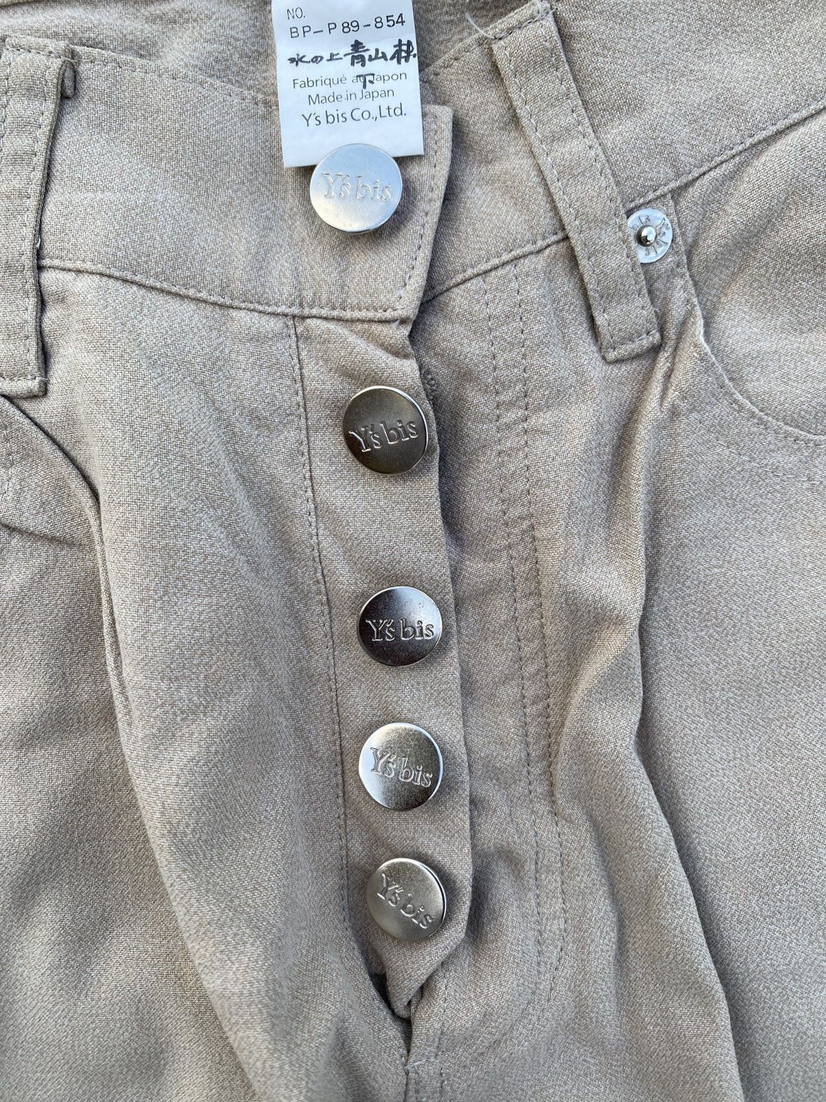 Yohji Yamamoto Rare Yohji Yamamoto Y’s Khaki Slack Pants Size US 28 / EU 44 - 18 Thumbnail