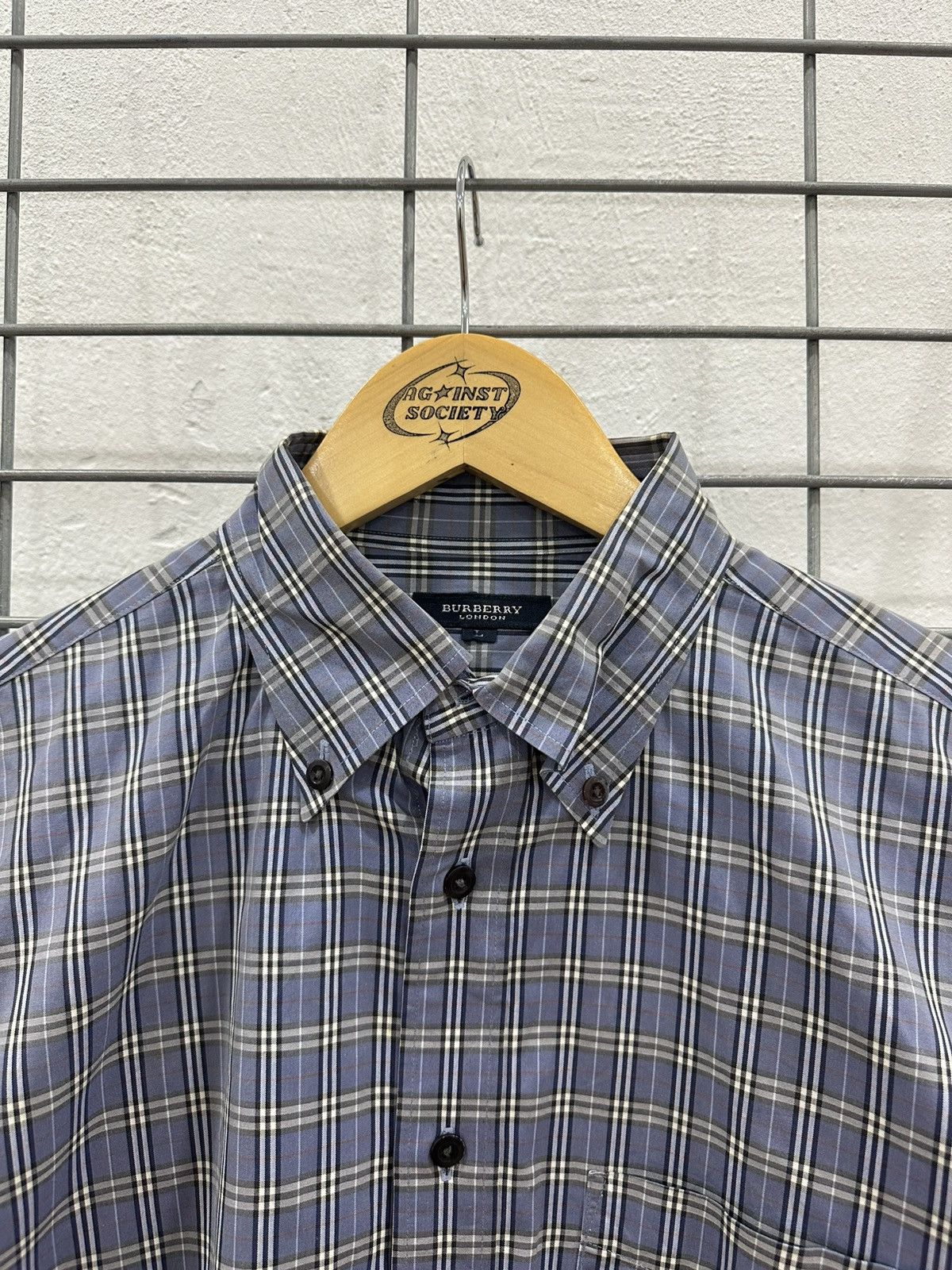 Burberry Burberry London Blue Nova Check Plaid Shirt Size US L / EU 52-54 / 3 - 4 Thumbnail
