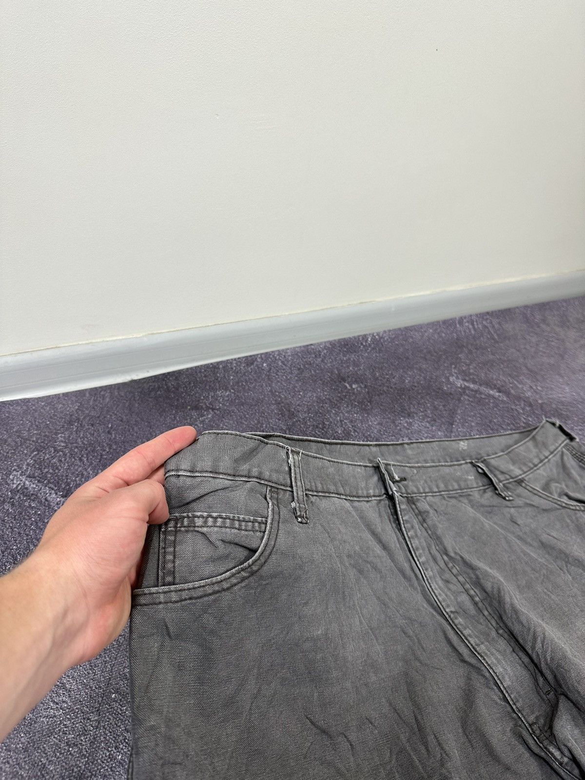 Dickies Vintage Dickies Cargo Carpenter Opium Distressed Work Pants Size US 42 / EU 58 - 14 Thumbnail
