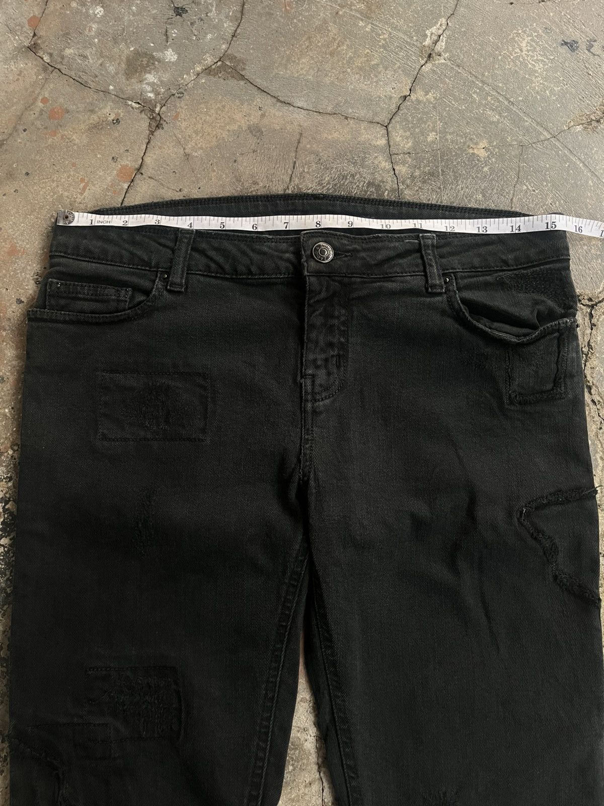 Isamu Katayama Backlash ZADIG & VOLTAIRE PATTERN BREAK PATCH WORK PANTS DENIM JEANS Size US 30 / EU 46 - 15 Thumbnail