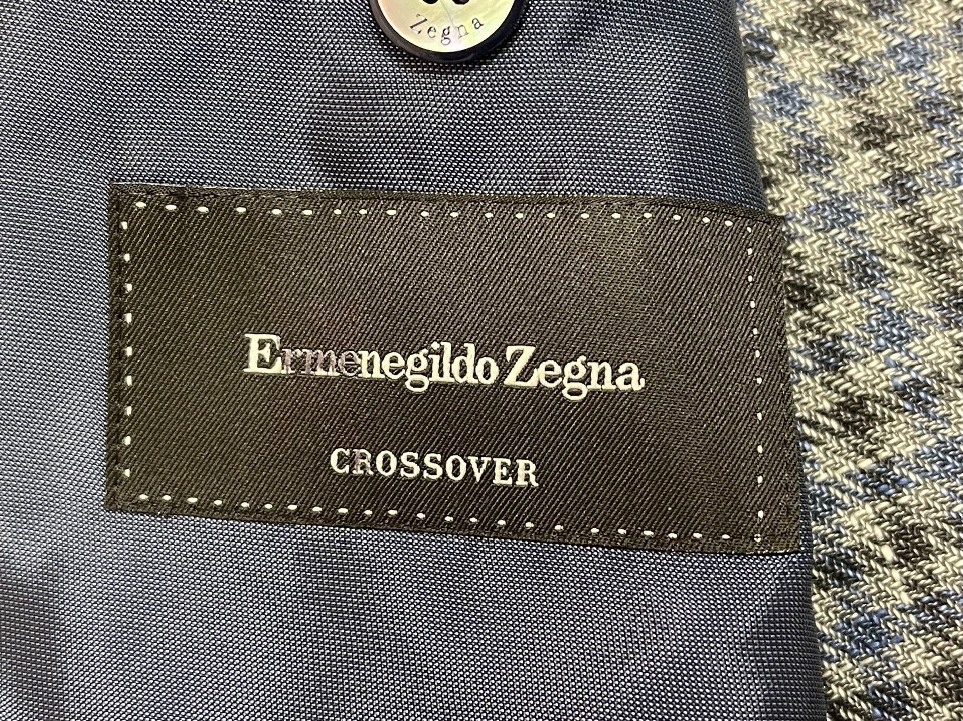 Ermenegildo Zegna Zegna regular fit suit blue check men's 52 Size 52R - 4 Thumbnail