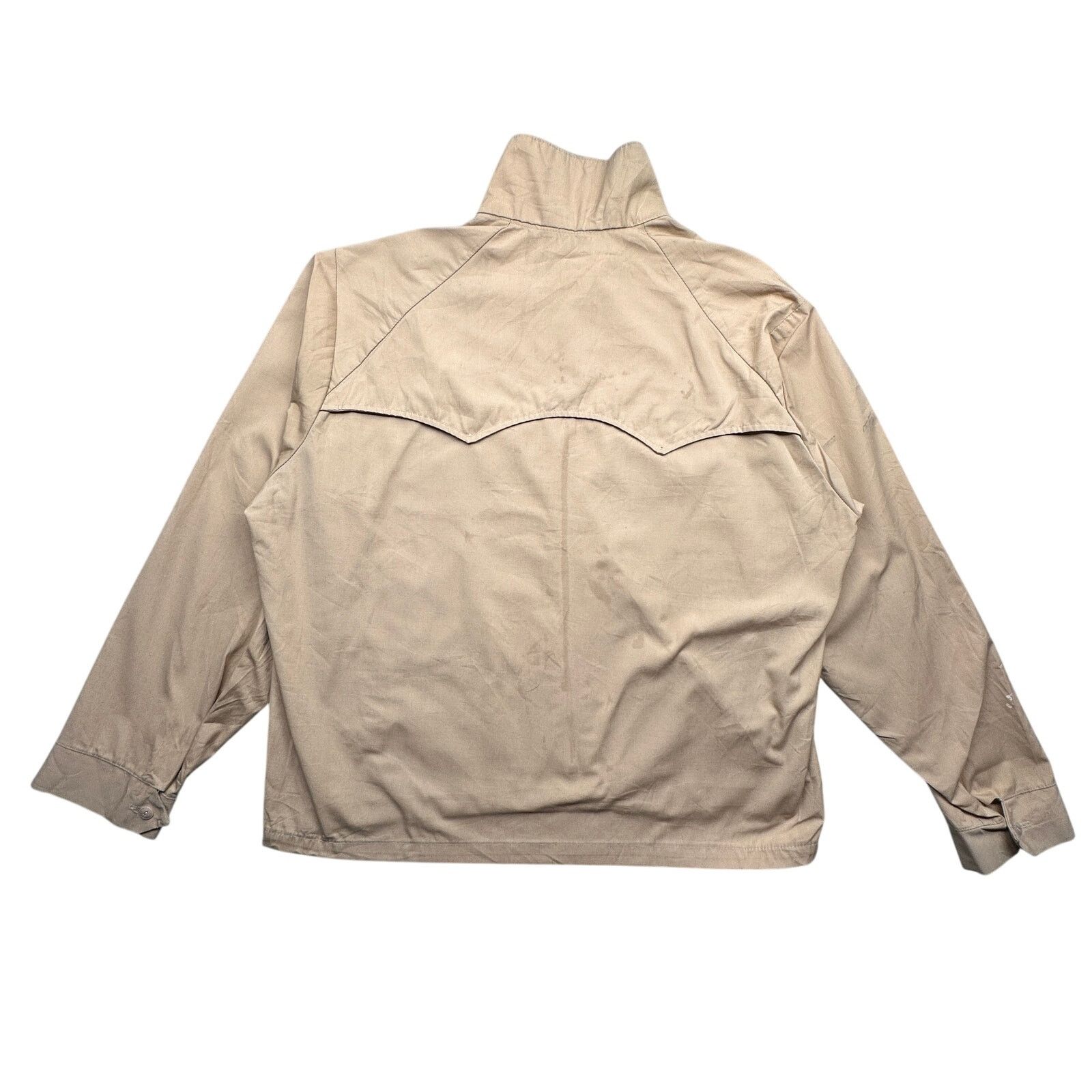 Vintage Vintage 80s Bomber Work Lightweight Jacket Large Khaki Zip Size US L / EU 52-54 / 3 - 2 Thumbnail