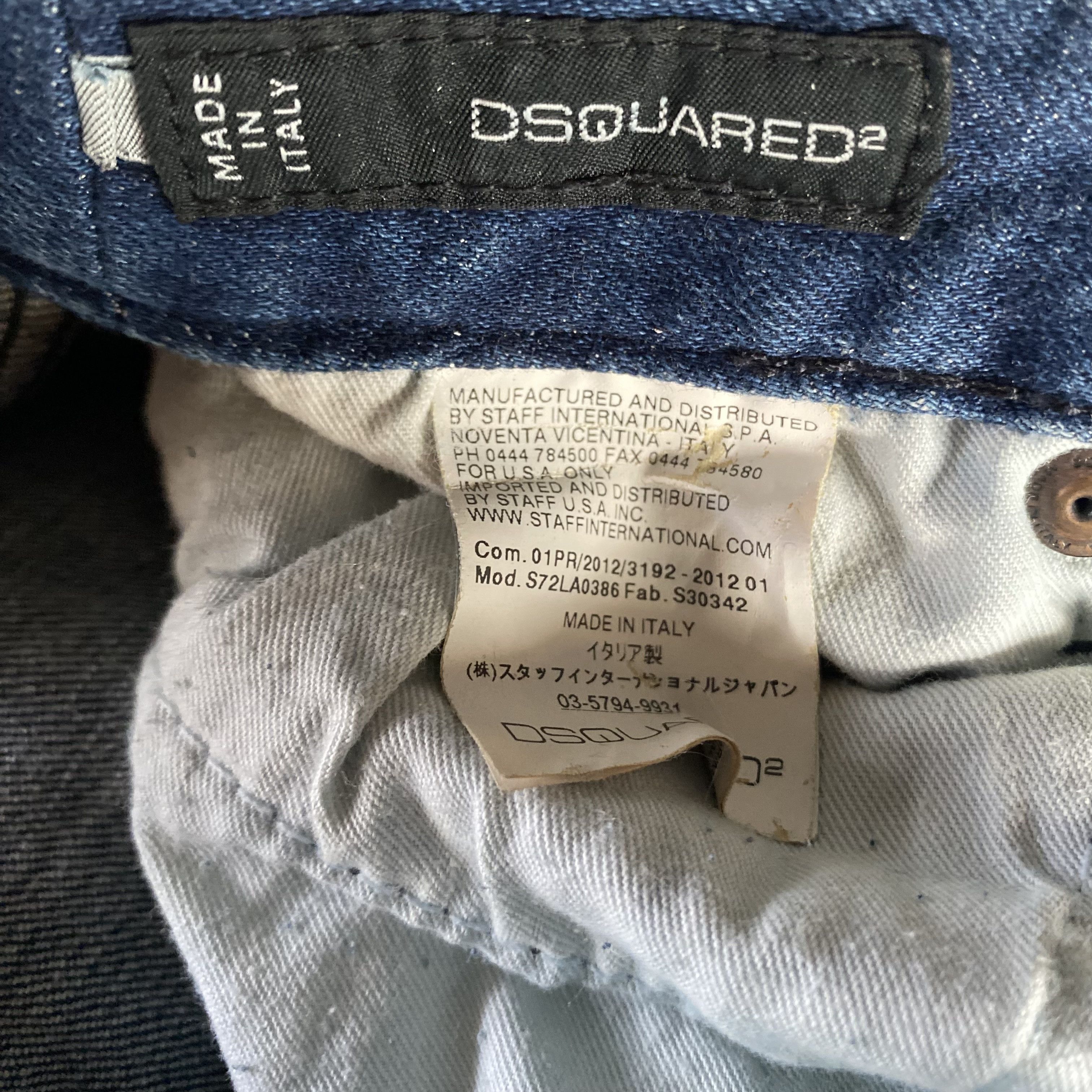 Dsquared2 Dsquared2 jeans with paint splatters and distressed details Size 29" - 6 Thumbnail