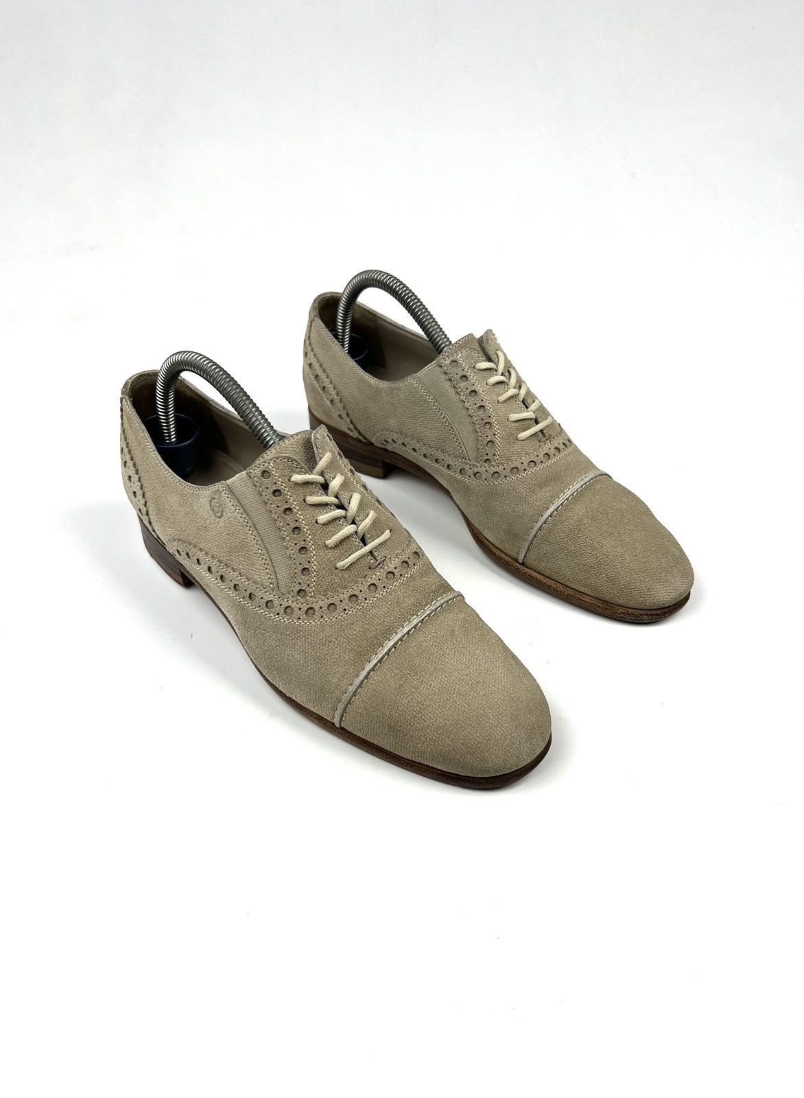 Gucci GUCCI Oxford Suede Shoes Beige Wmn’s Made in Italy Size US 6 / IT 36 - 2 Thumbnail