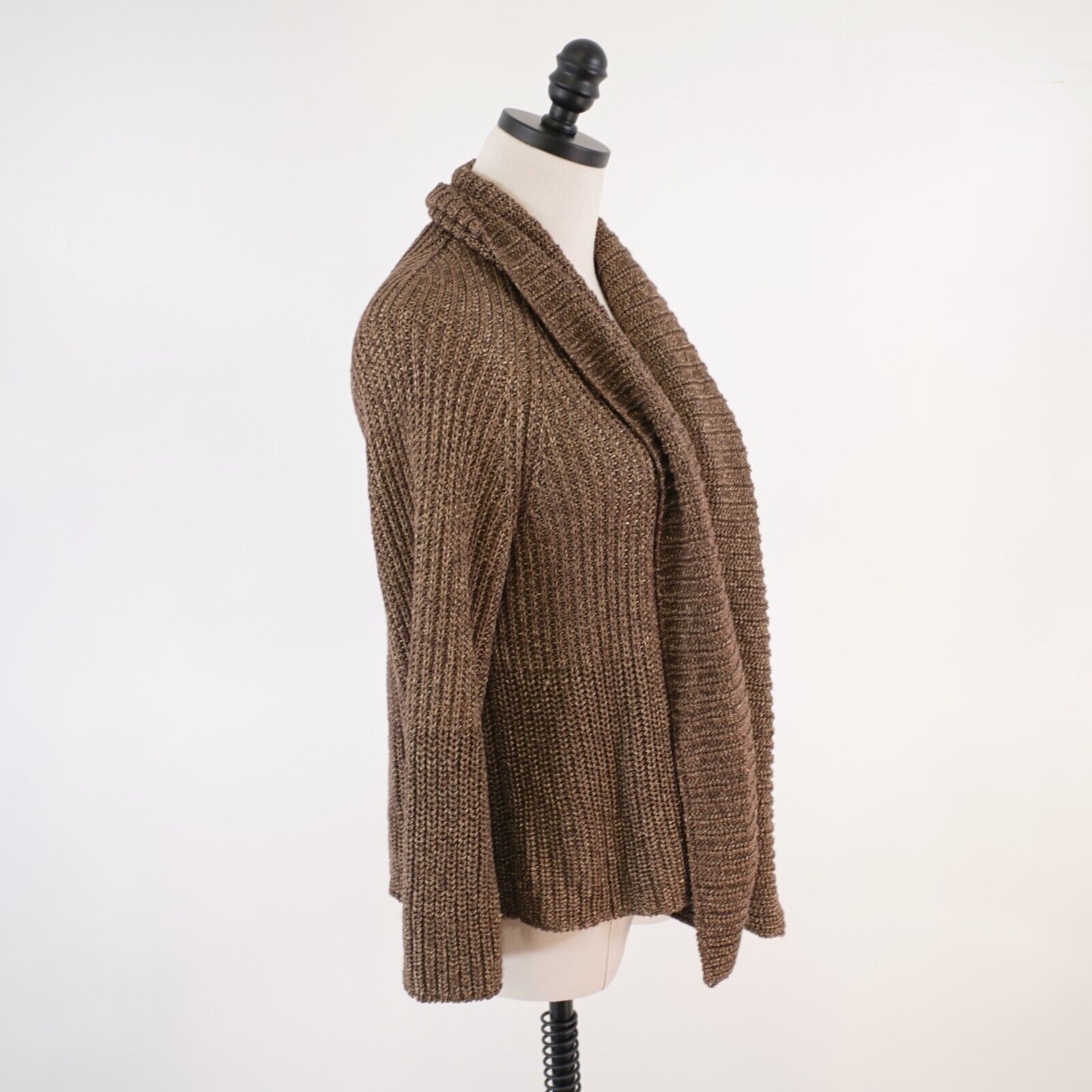 I.N.C INC International Concepts XL Brown Acrylic Nylon Knit Cardi Size XL / US 12-14 / IT 48-50 - 6 Thumbnail