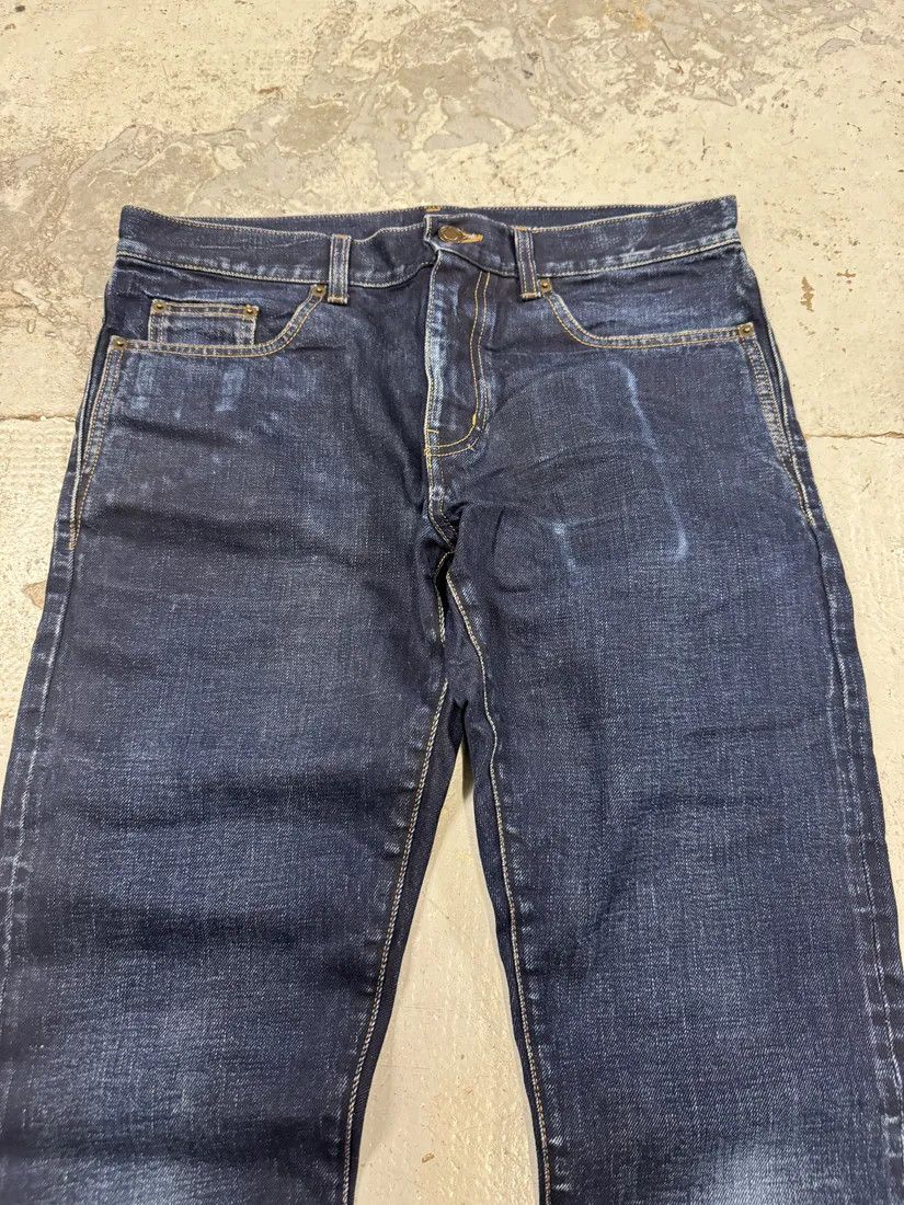Designer × Saint Laurent Paris × Vintage SS2021 Saint Laurent Blue Selvedge Denim Slim Jeans Size US 31 - 9 Thumbnail