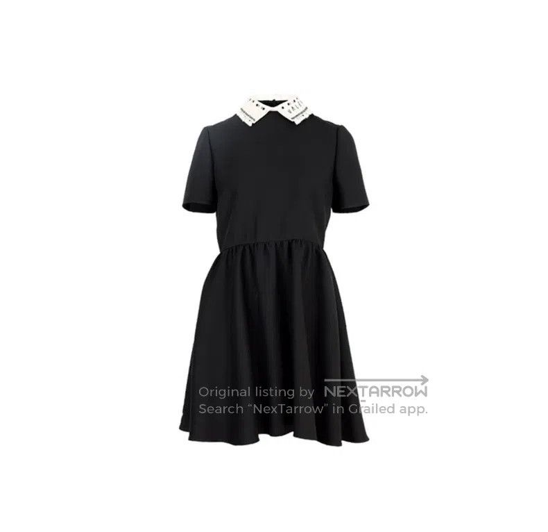 Valentino Valentino Short-sleeved dress with embroidered neckline Size S / US 4 / IT 40 - 4 Thumbnail