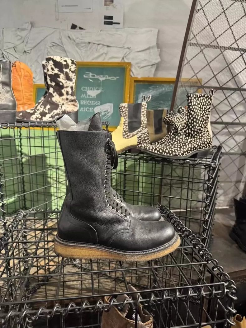 Rick Owens Rick Owens 18ss Army lace-up boot 2504-Nextarrow Size US 9 / EU 42 - 3 Thumbnail