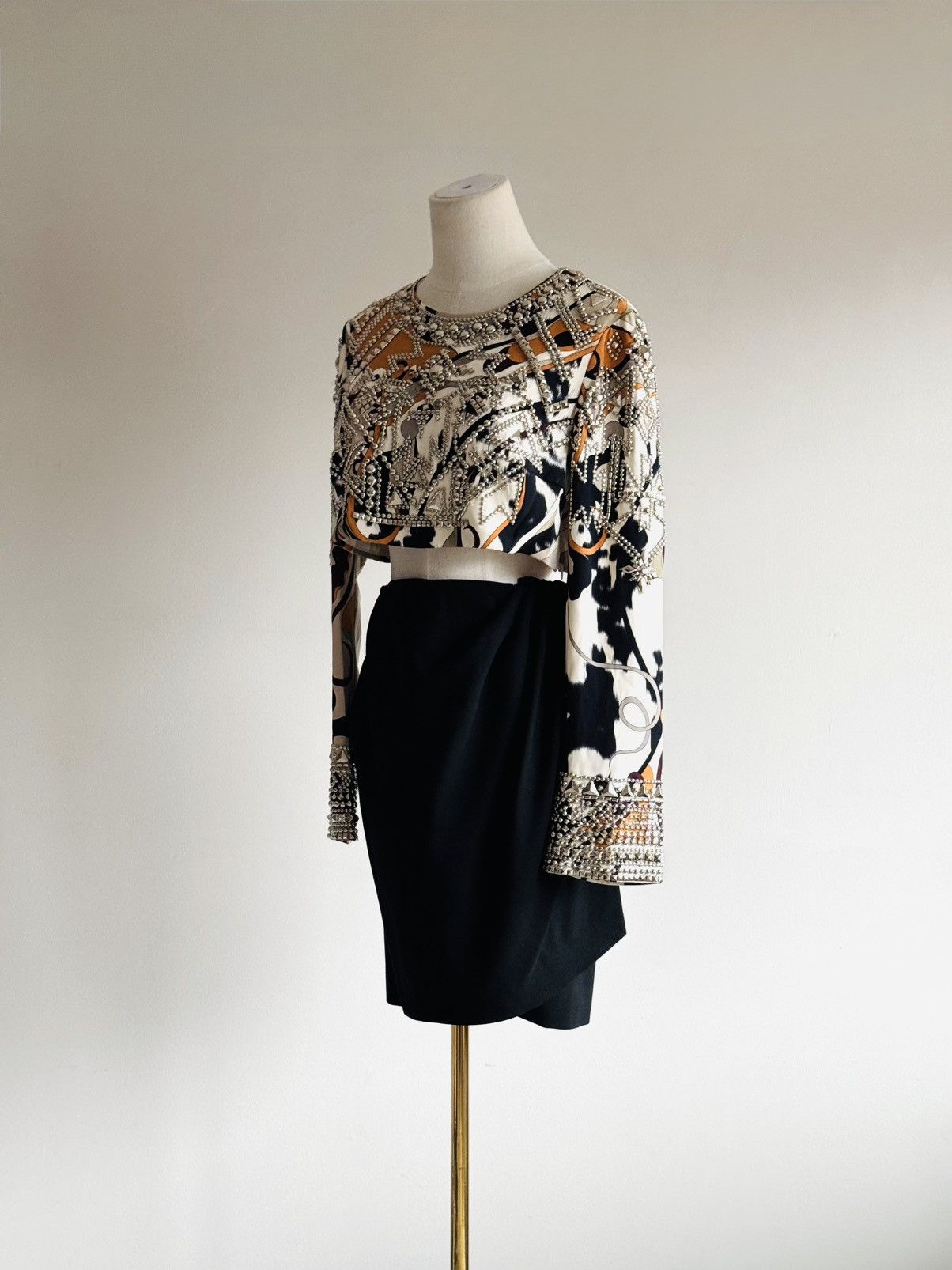 Emilio Pucci Pucci f/w 2014 studded crop top by Peter Dundas Size S / US 4 / IT 40 - 4 Thumbnail