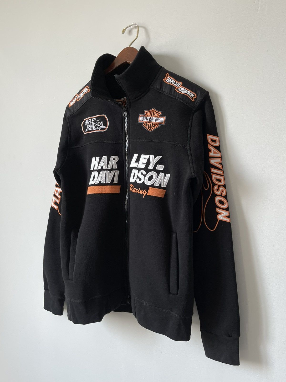 Harley Davidson Vintage Harley Davidson Y2k Moto Racing Zip Up Sweatshirt Size US M / EU 48-50 / 2 - 3 Thumbnail