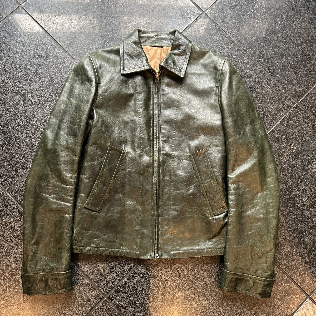 Jill sander leather jacket