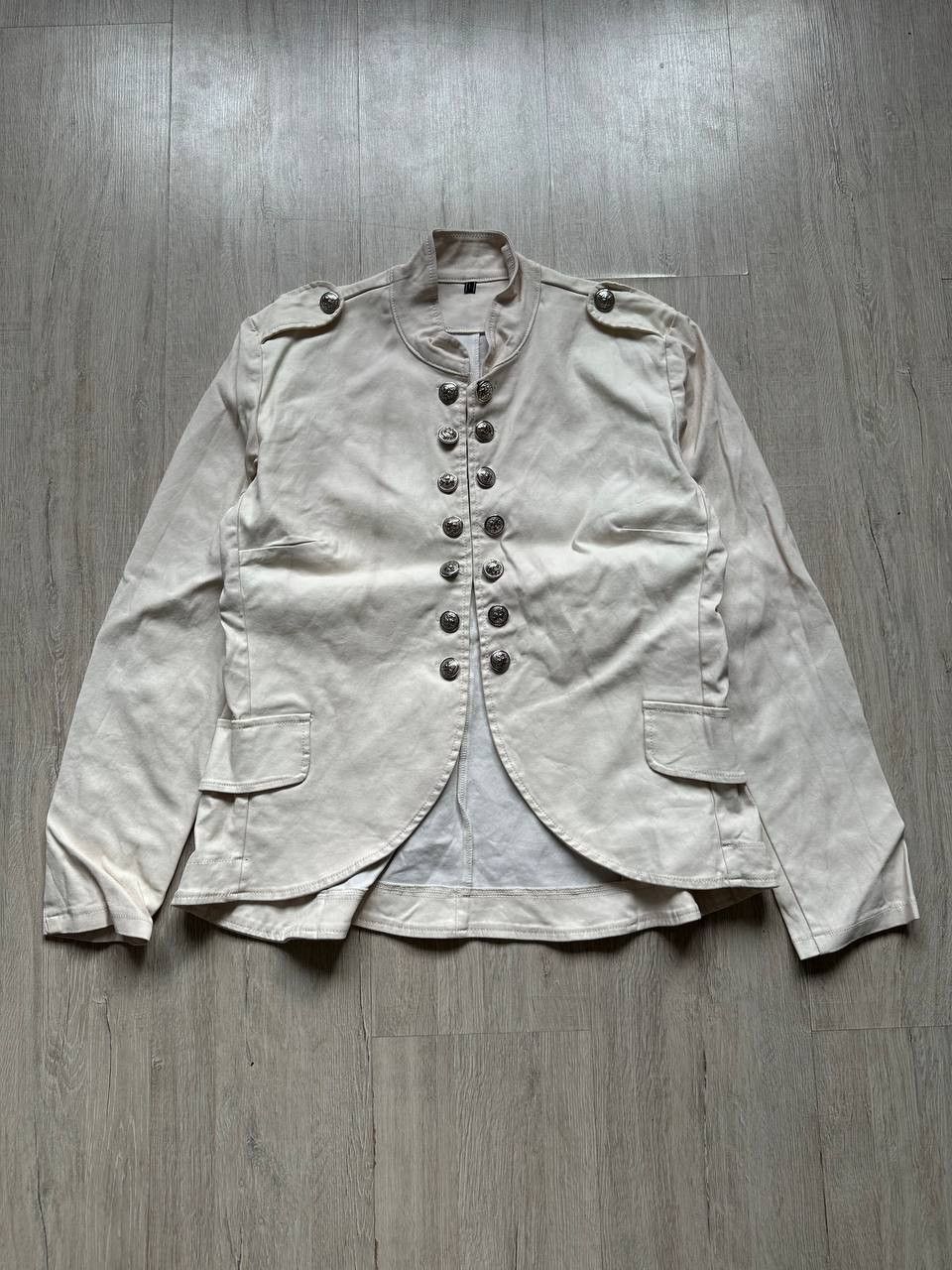 Japanese Brand 00s japanese vkei archive Xfrm napoleon jacket white size L Size L / US 10 / IT 46 - 1 Thumbnail