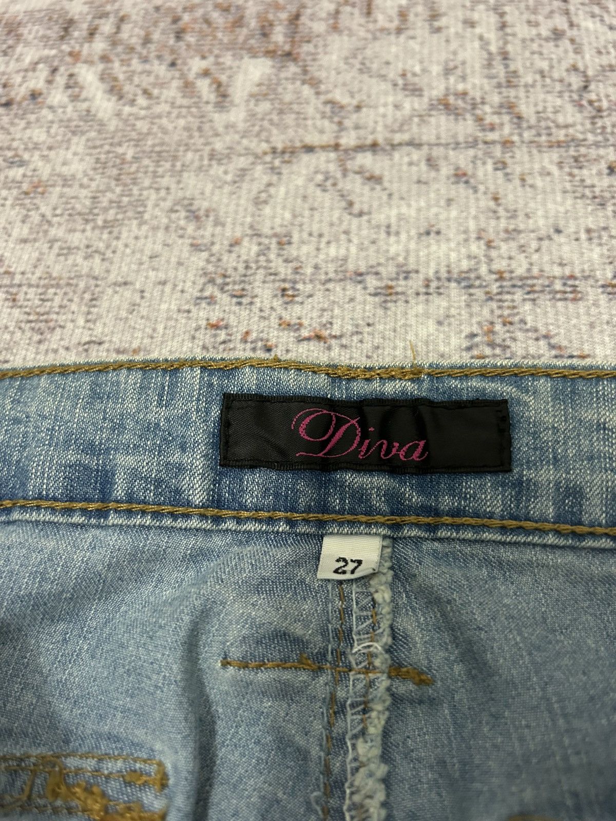 Japanese Brand Diva Cargo Multipocket Flare Jeans Size US 29 - 12 Thumbnail