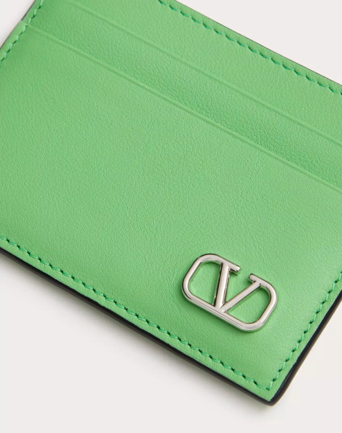 Valentino oc11z0725 Size:OS/Calfskin Card Holder in Light Green Size ONE SIZE - 2 Thumbnail