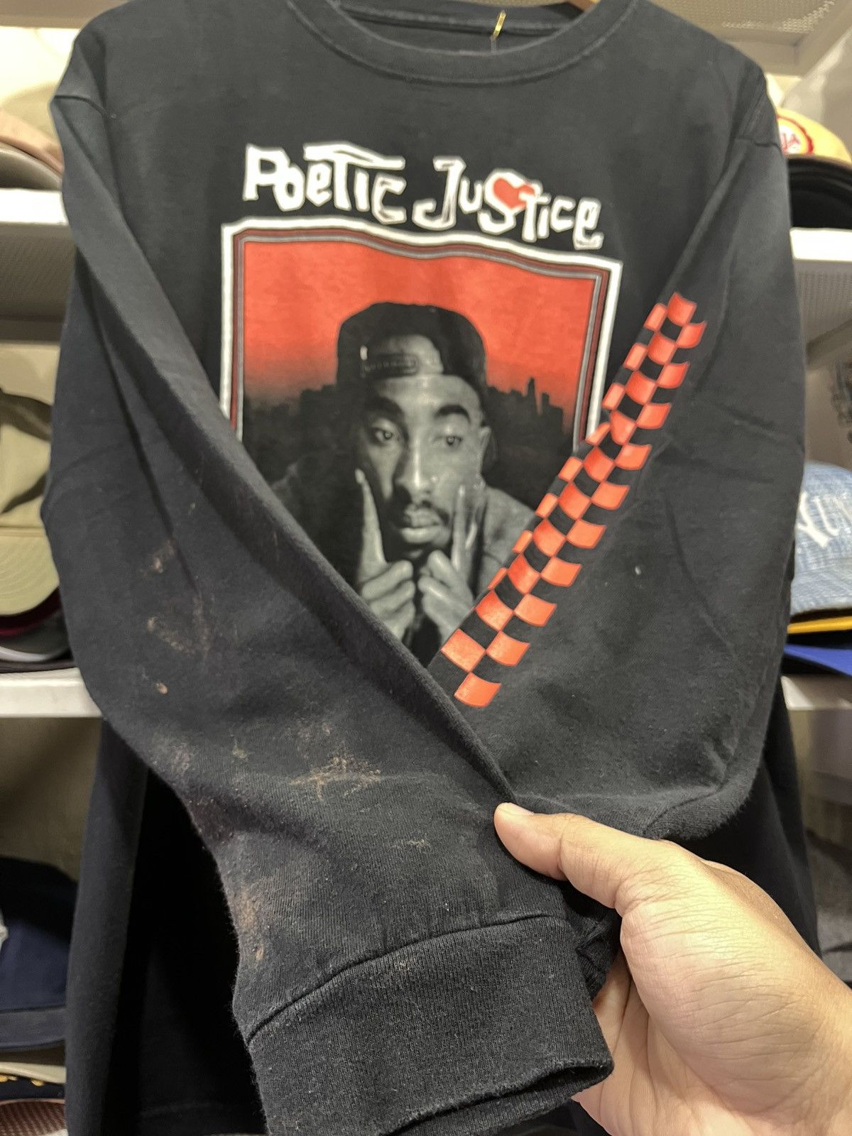 Band Tees Tupac Shakur Poetic Justice 2Pac Long Sleeve Tee Shirt Size US L / EU 52-54 / 3 - 4 Thumbnail