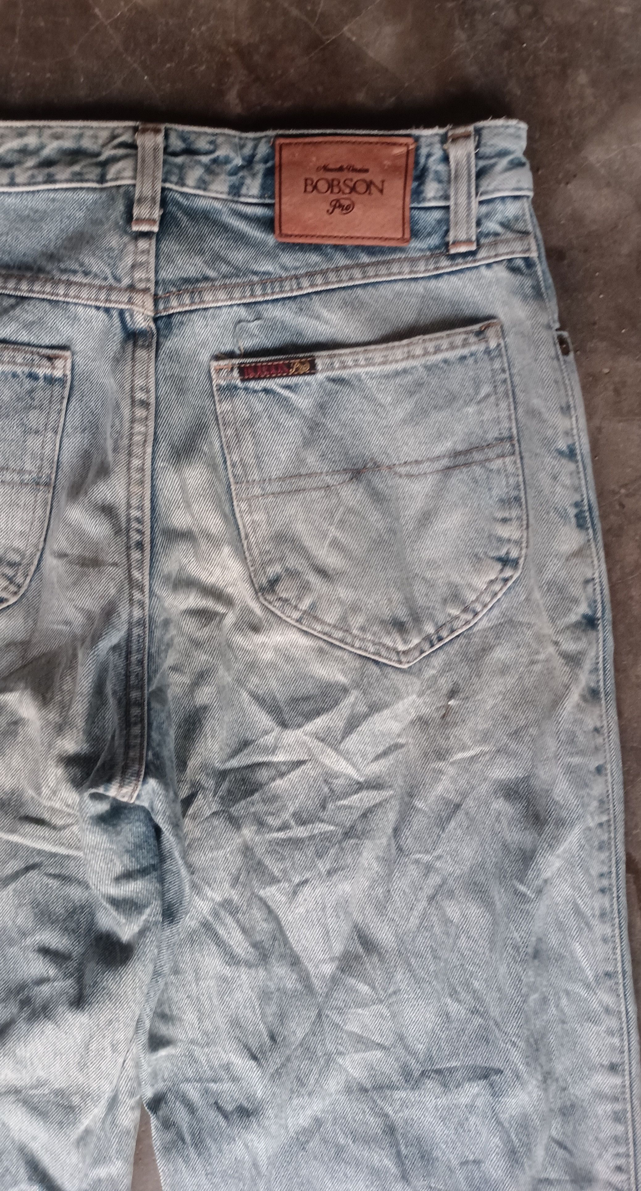 If Six Was Nine × Japanese Brand Vintage💥 Bobson Nouvelle Version Pro Distressed Denim Size US 30 / EU 46 - 6 Thumbnail